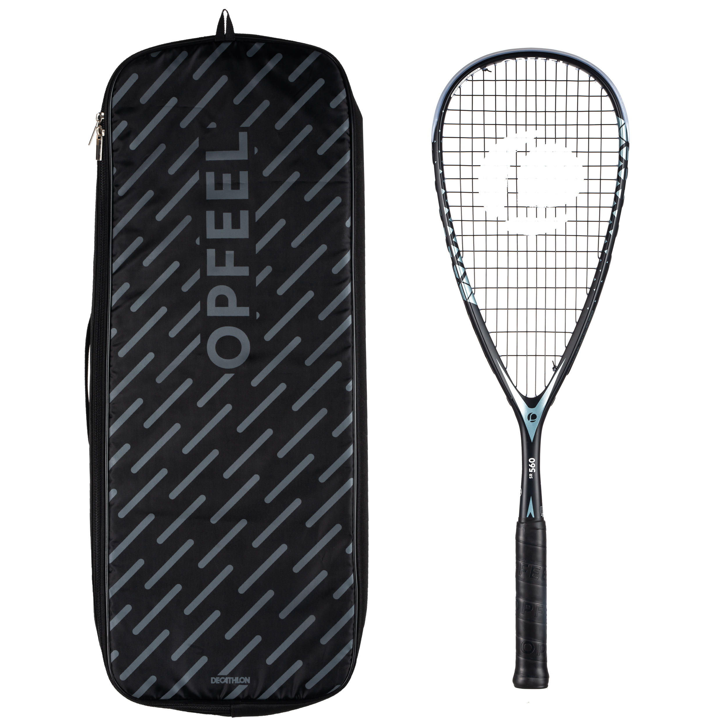 Opfeel Squashschläger-Set SR 560 (SR560 Schläger und Schlägerhülle für 3 Schläger)