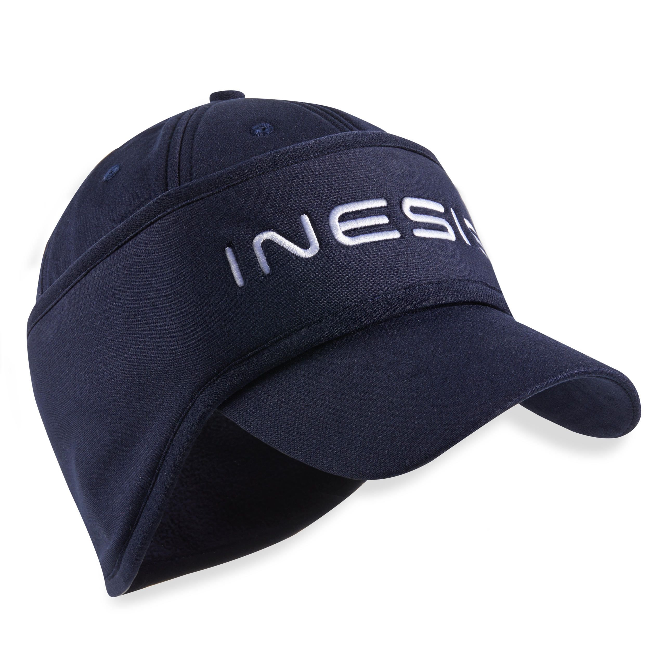 Inesis Golf Cap Stirnband warm CW500 Damen marineblau