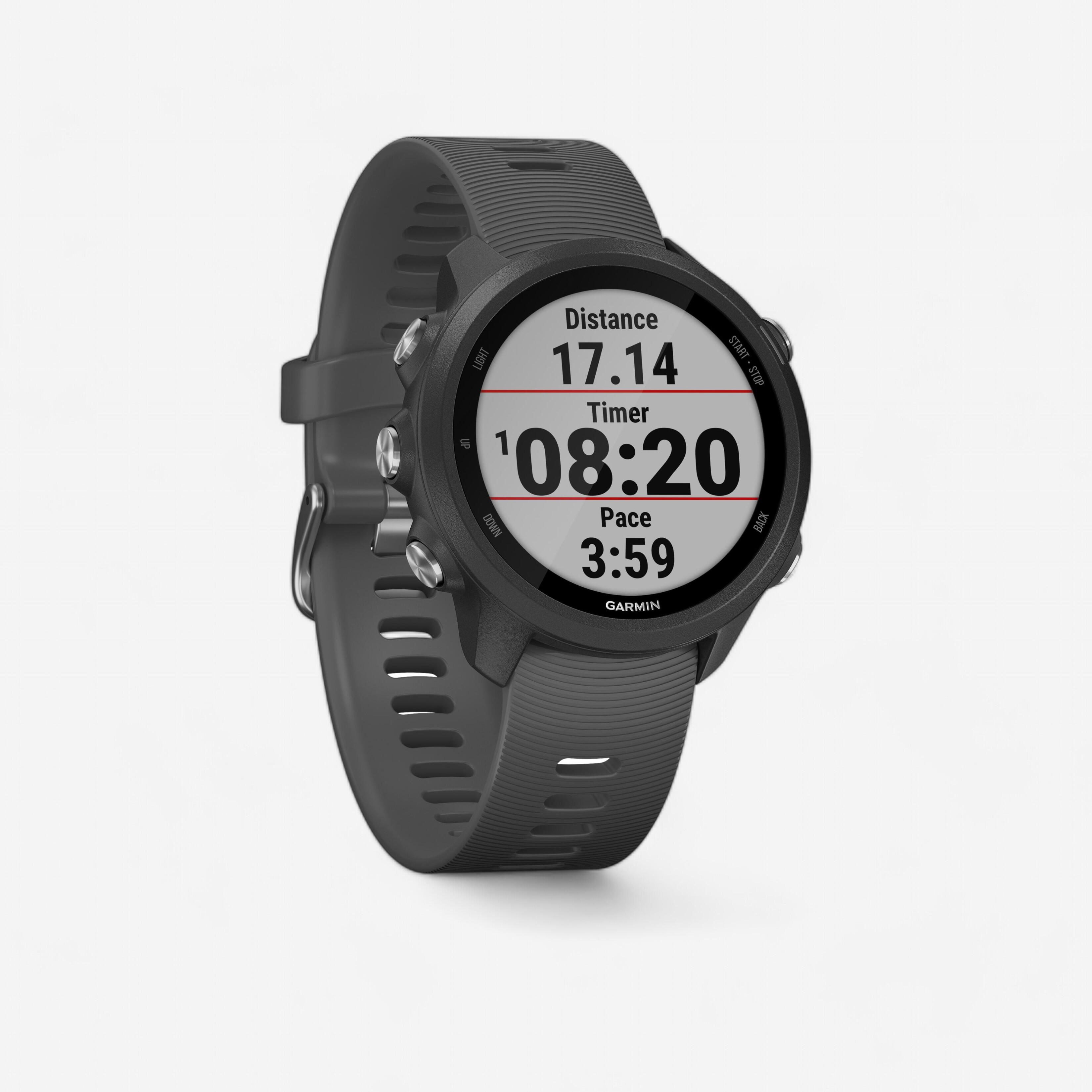 Garmin GPS-Pulsuhr Laufuhr Forerunner 245 grau