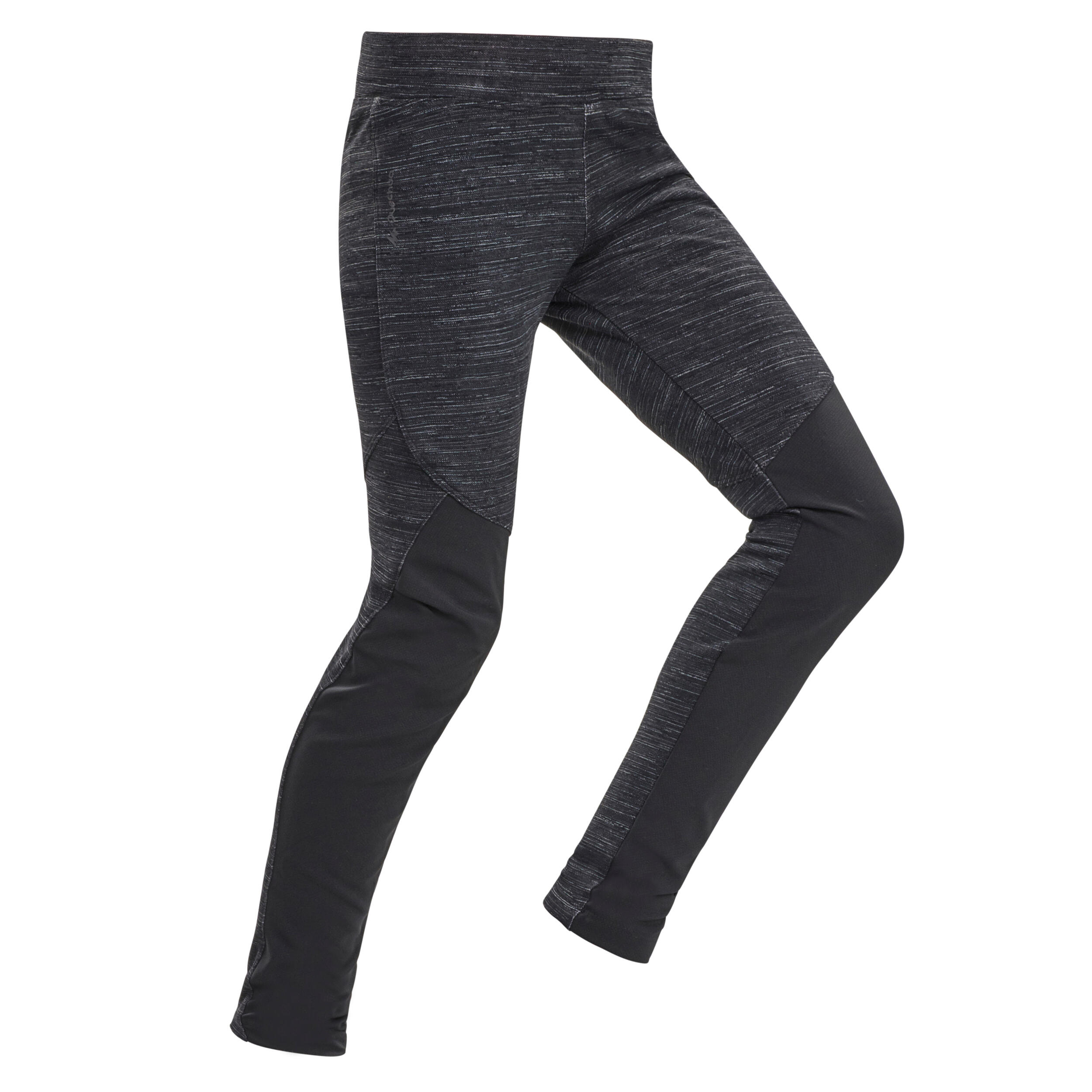 Quechua Leggings Winterwandern SH100 warm Kinder 7–15 Jahre schwarz