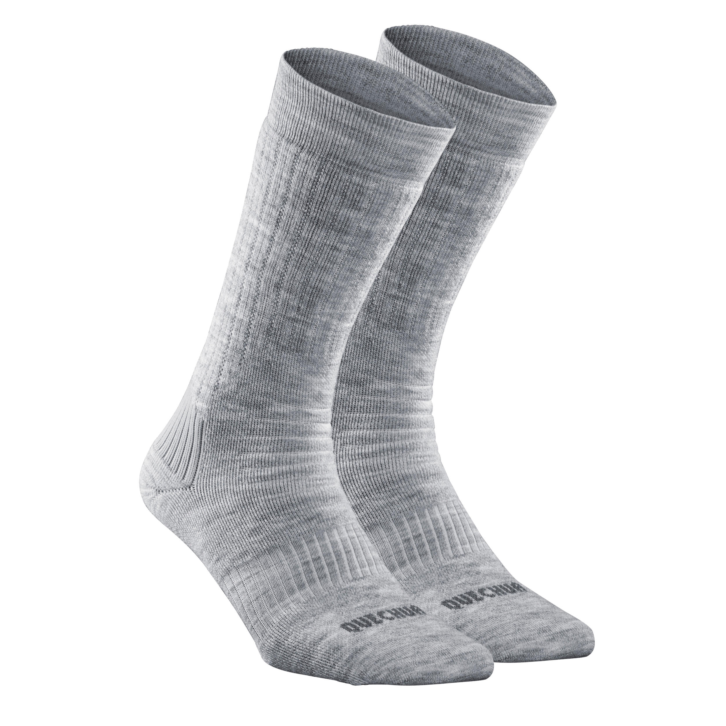 Quechua Wandersocken Winterwandern - SH100 X-Warm Halbhoch - 2 Paar