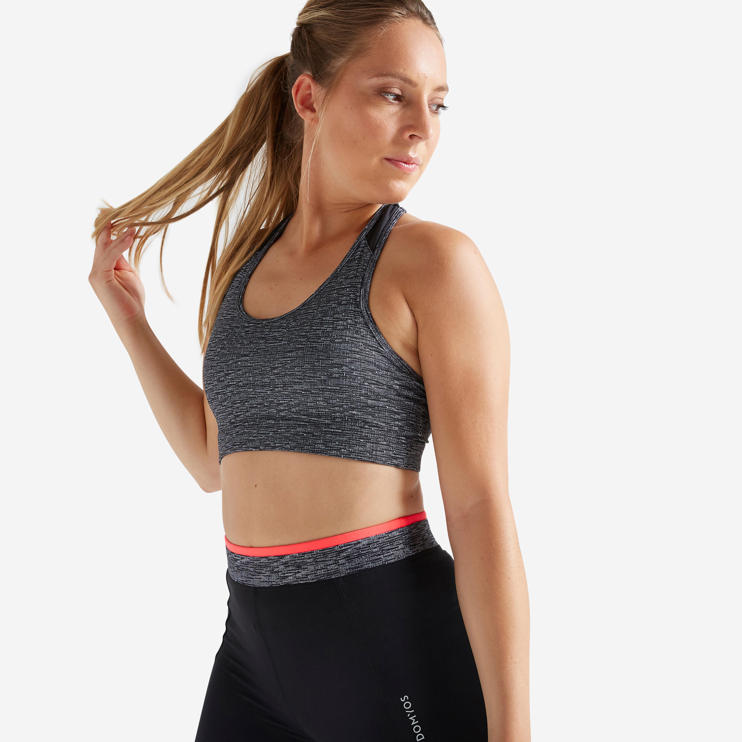 Domyos Sport BH FBRA 100 Fitness Cardio Damen schwarz