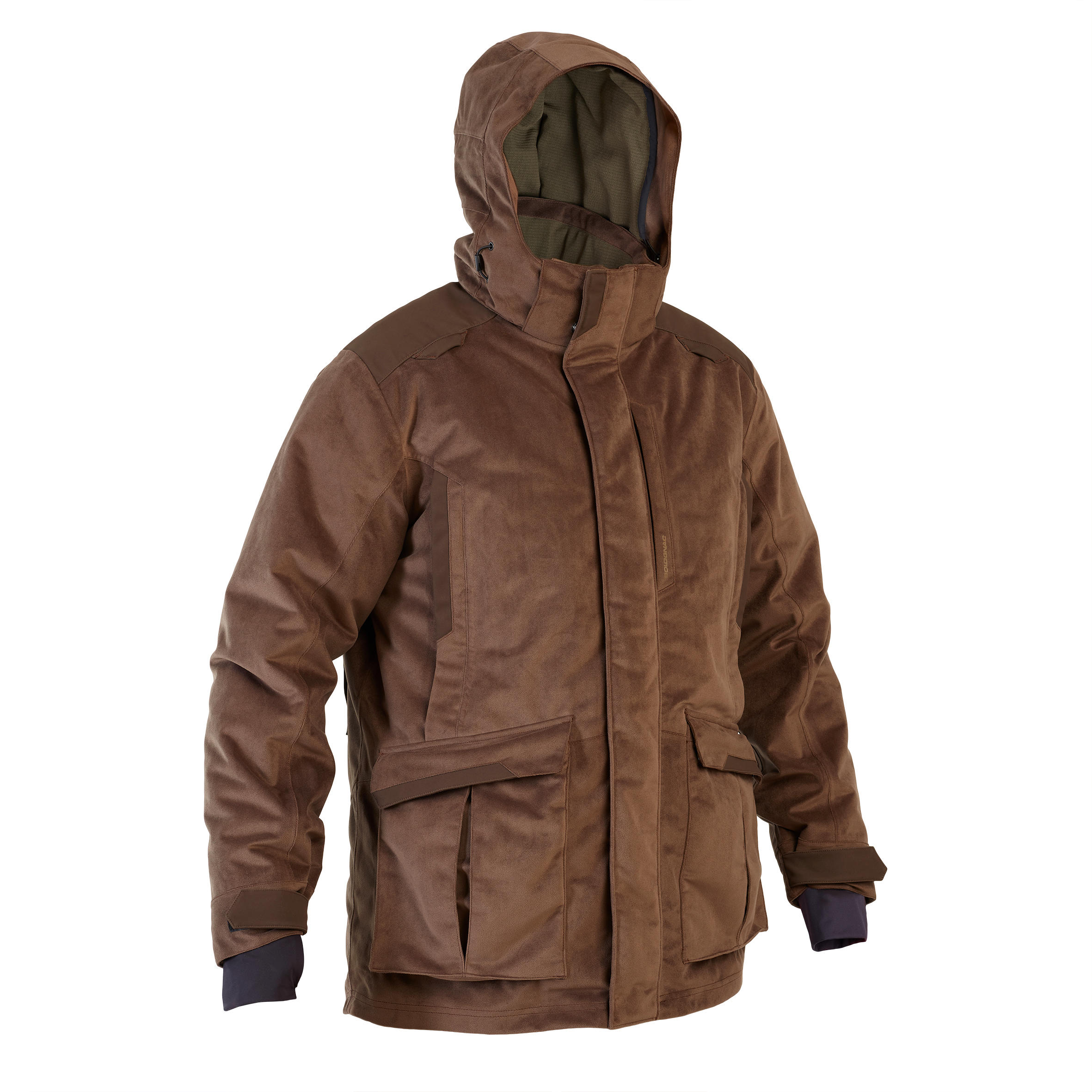 Solognac Jagdjacke 900 3-in-1 wasserdicht warm geräuscharm braun