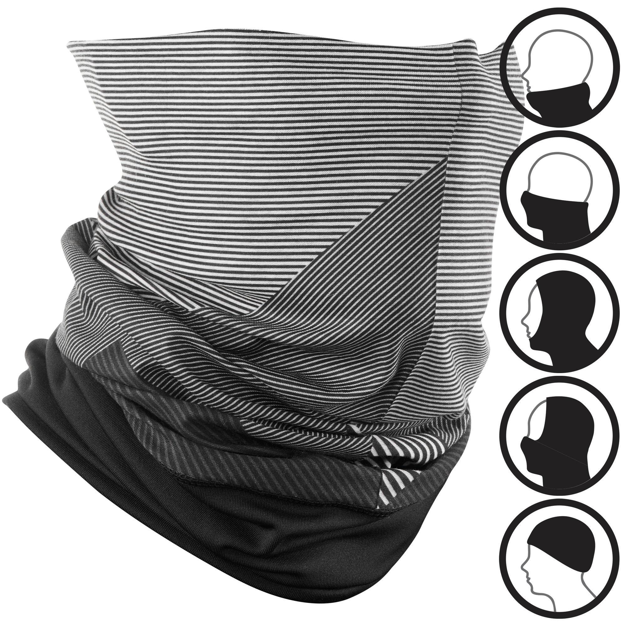 Wedze Schlauchschal Hug Tech Erwachsene schwarz