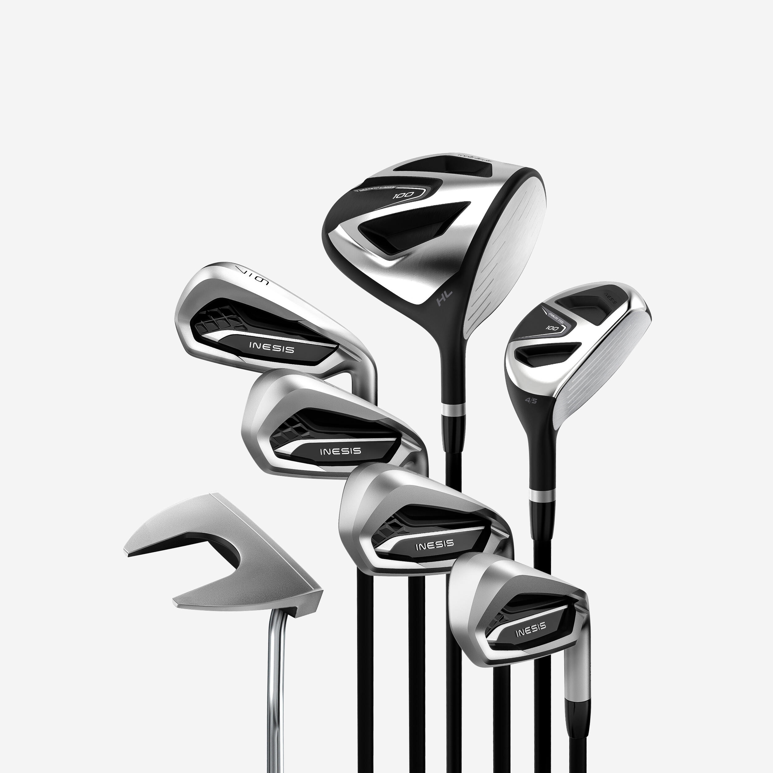 Inesis Golfschläger Set 100 (7 Schläger) - rechtshand Graphit Größe 2