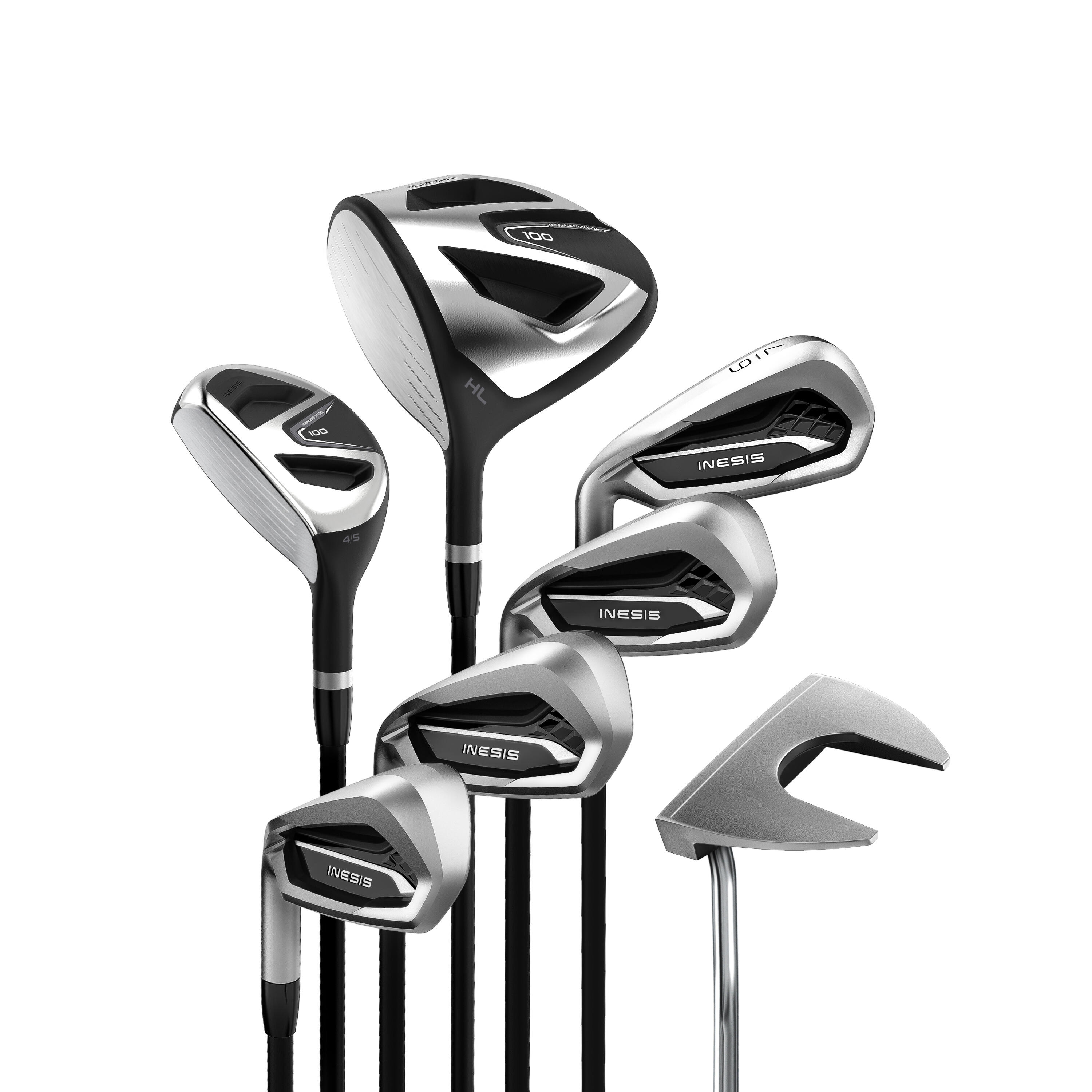 Inesis Golfschläger Set 100 (7 Schläger) - linkshand Graphit Größe 1
