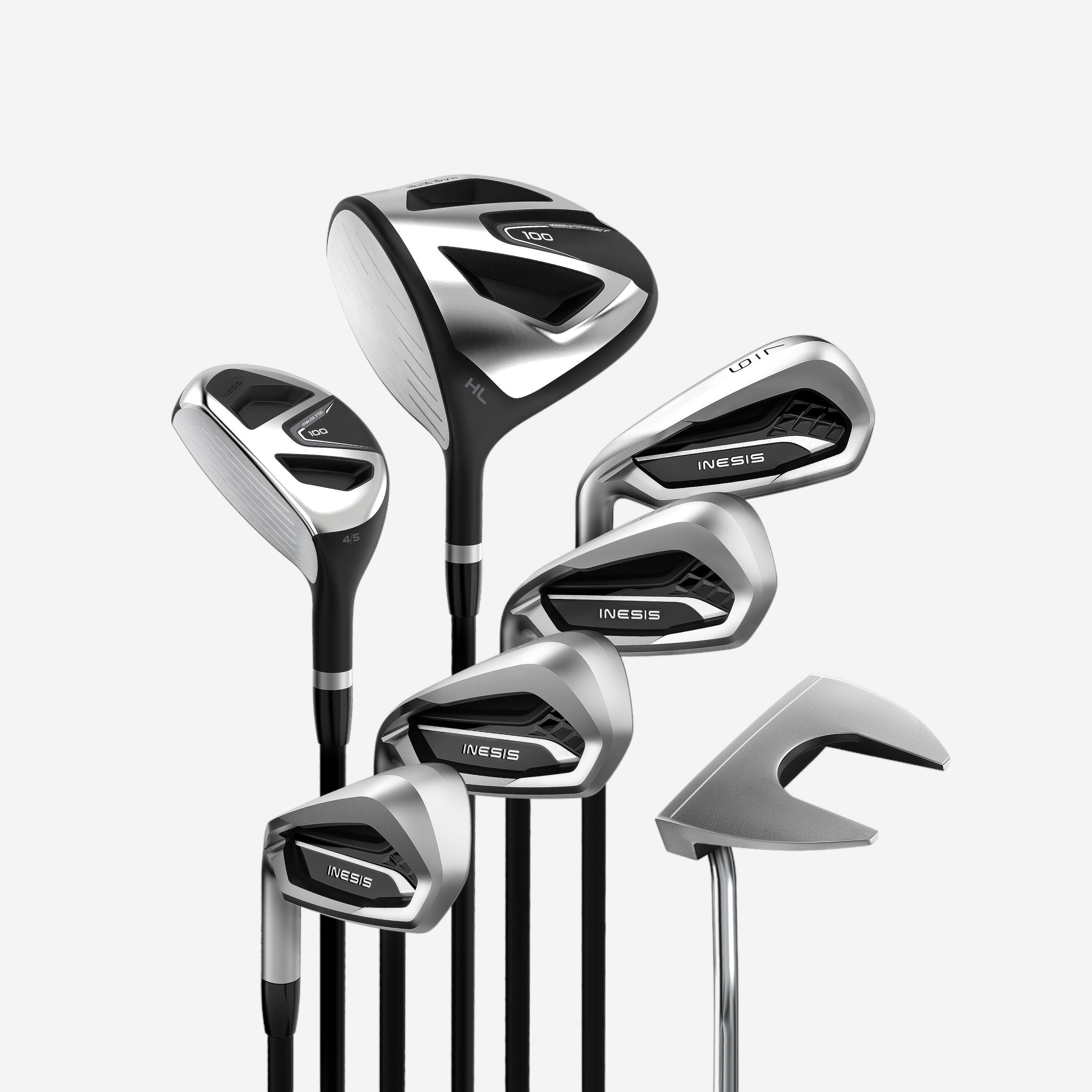 Inesis Golfschläger Set 100 (7 Schläger) - linkshand Graphit Größe 2