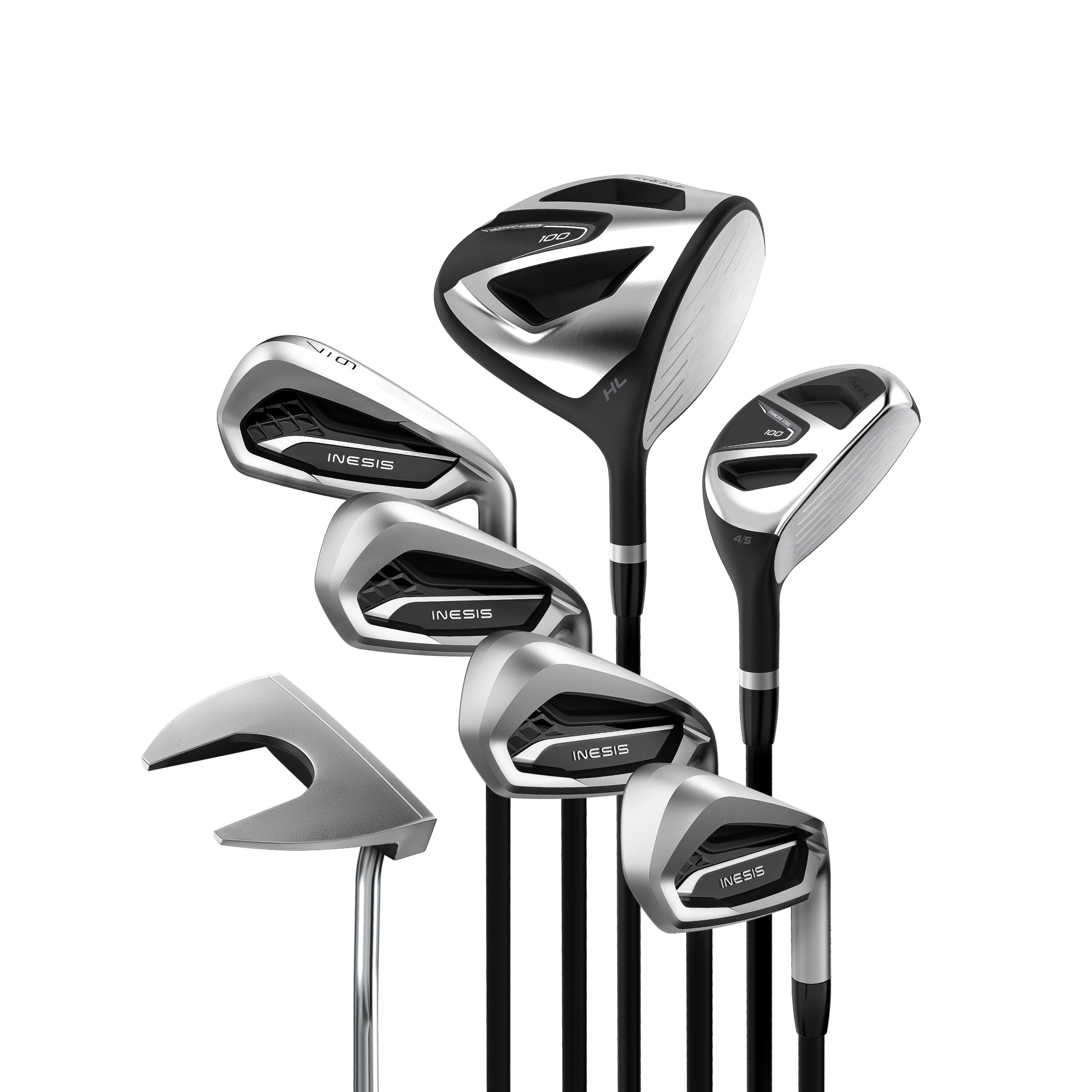 Inesis Golfschläger Set 100 - 7 Schläger rechtshand Graphit Größe 1