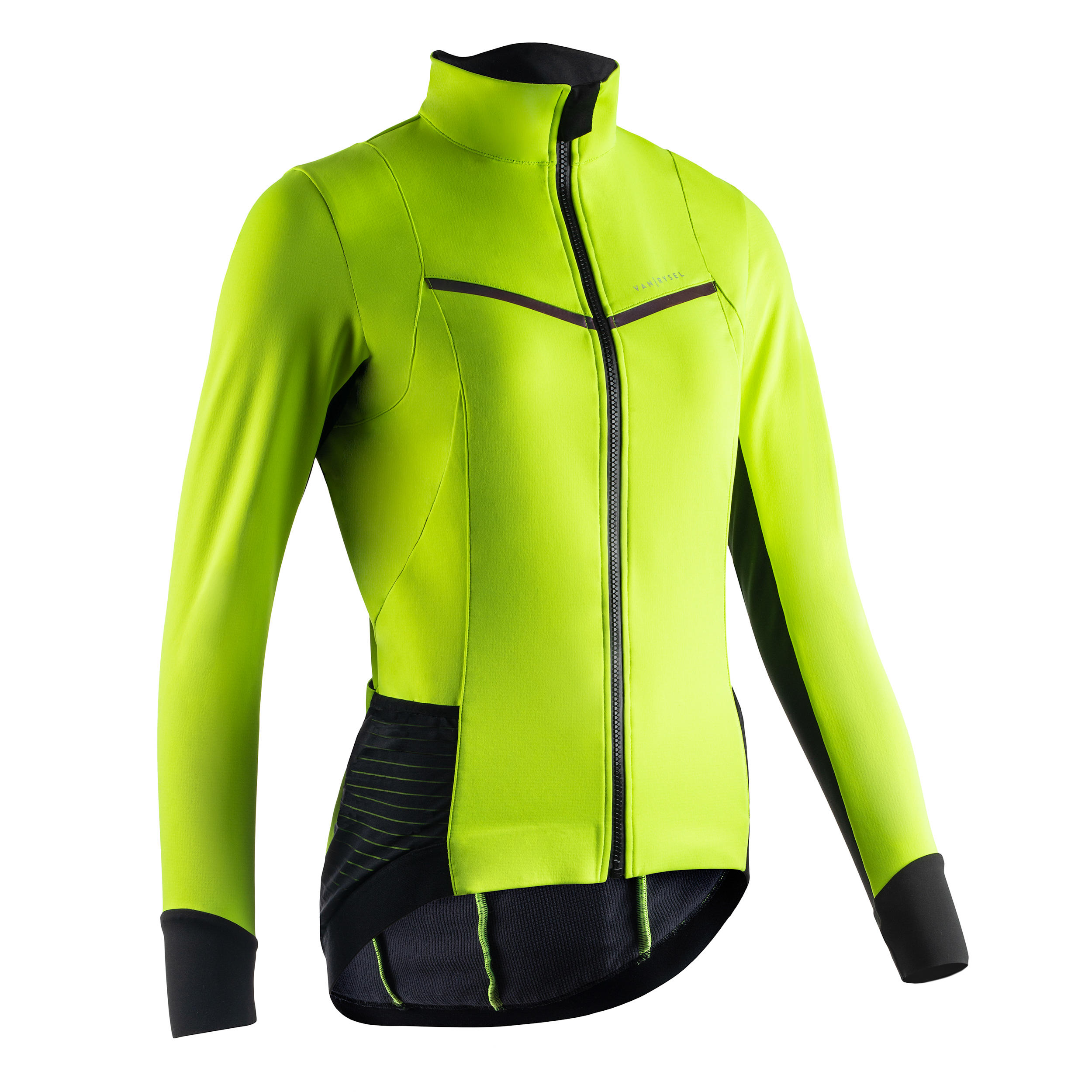 Van Rysel Fahrrad Winterjacke Rennrad RR 900 Damen neongelb