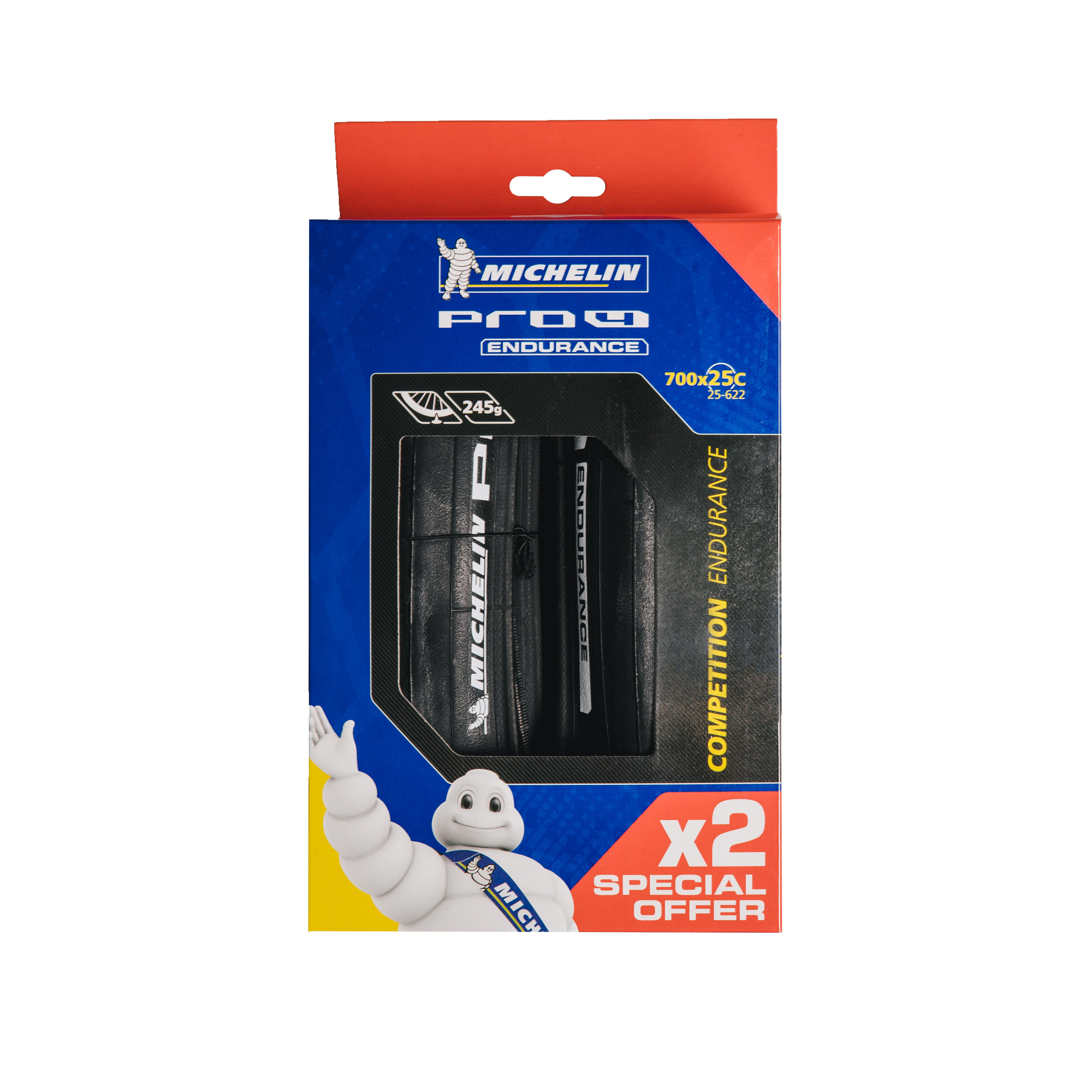 Michelin FALTREIFEN RENNRAD PRO4 ENDURANCE 700×25 (25-622) SET