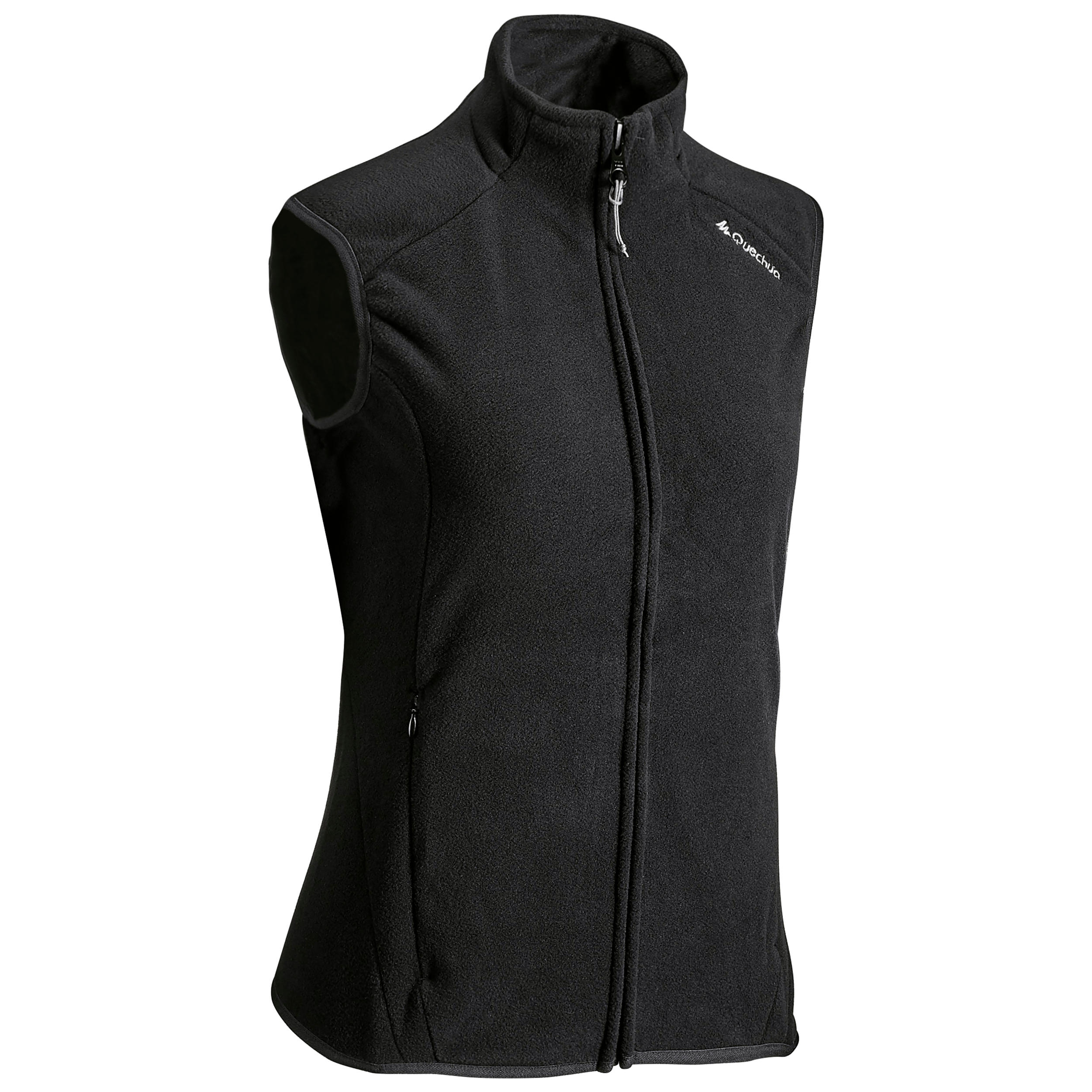 Quechua Fleeceweste Bergwandern MH120 Damen schwarz