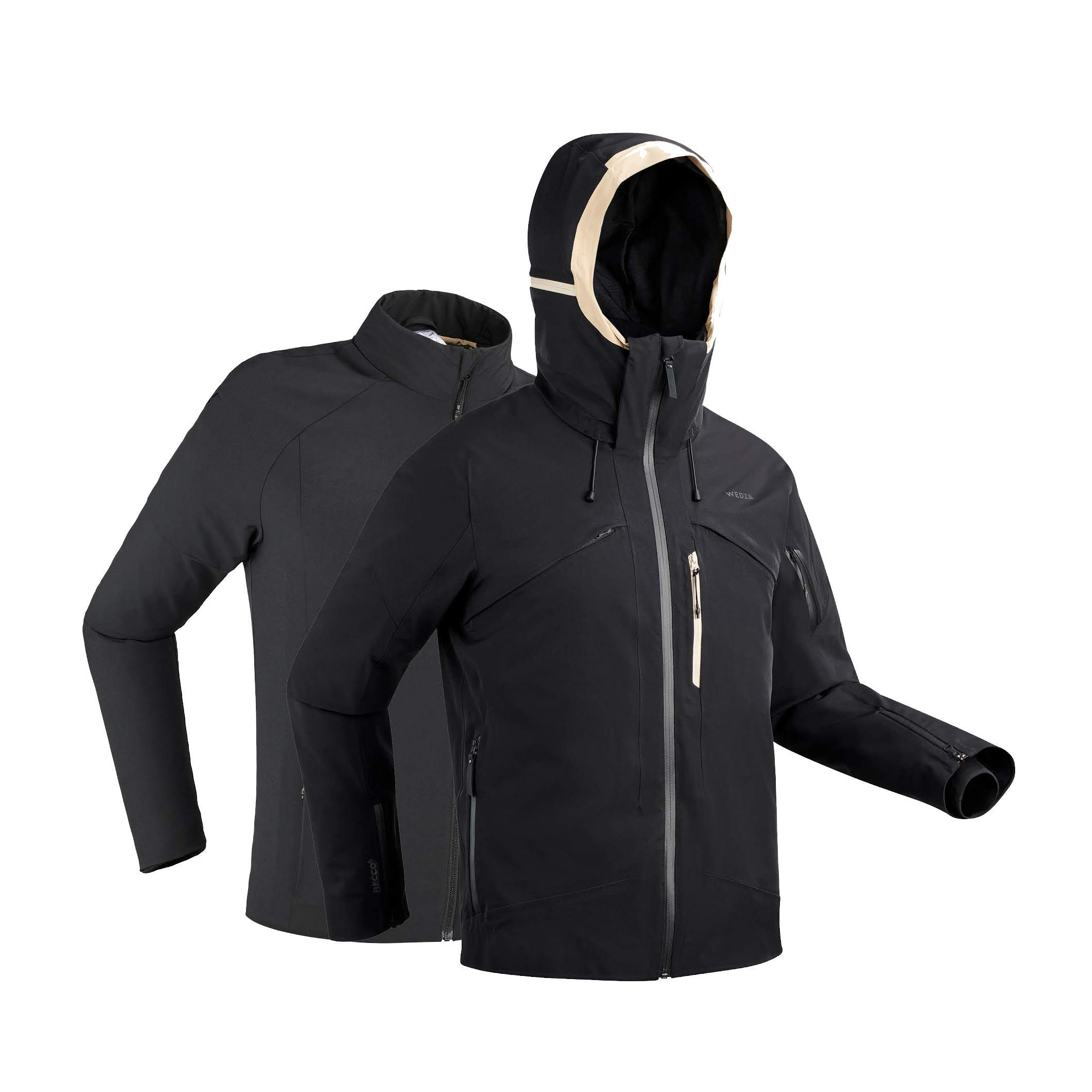 Wedze Skijacke & Unterziehjacke Piste 980 Herren schwarz