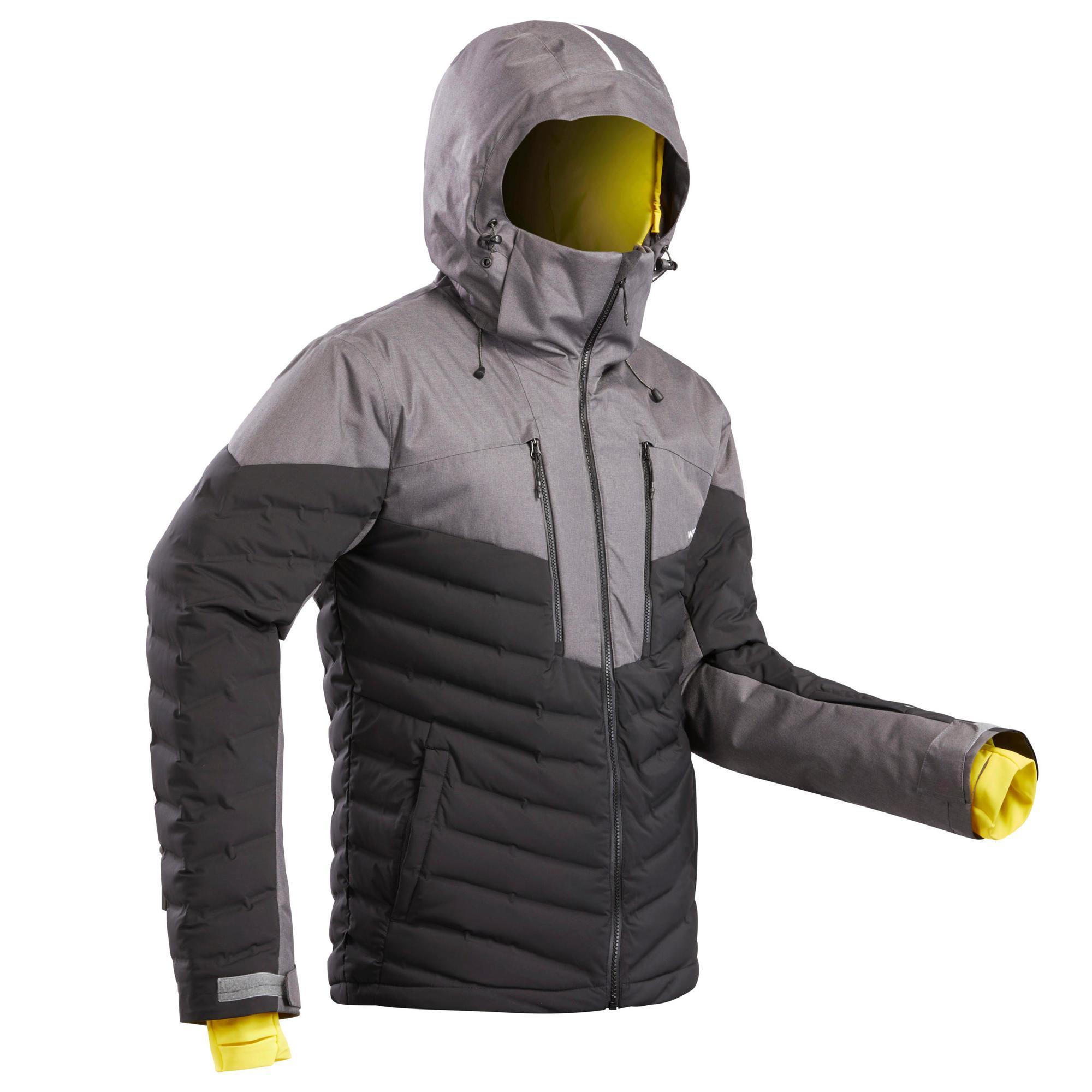 Wedze Skijacke Daunen Warm 900 Herren schwarz