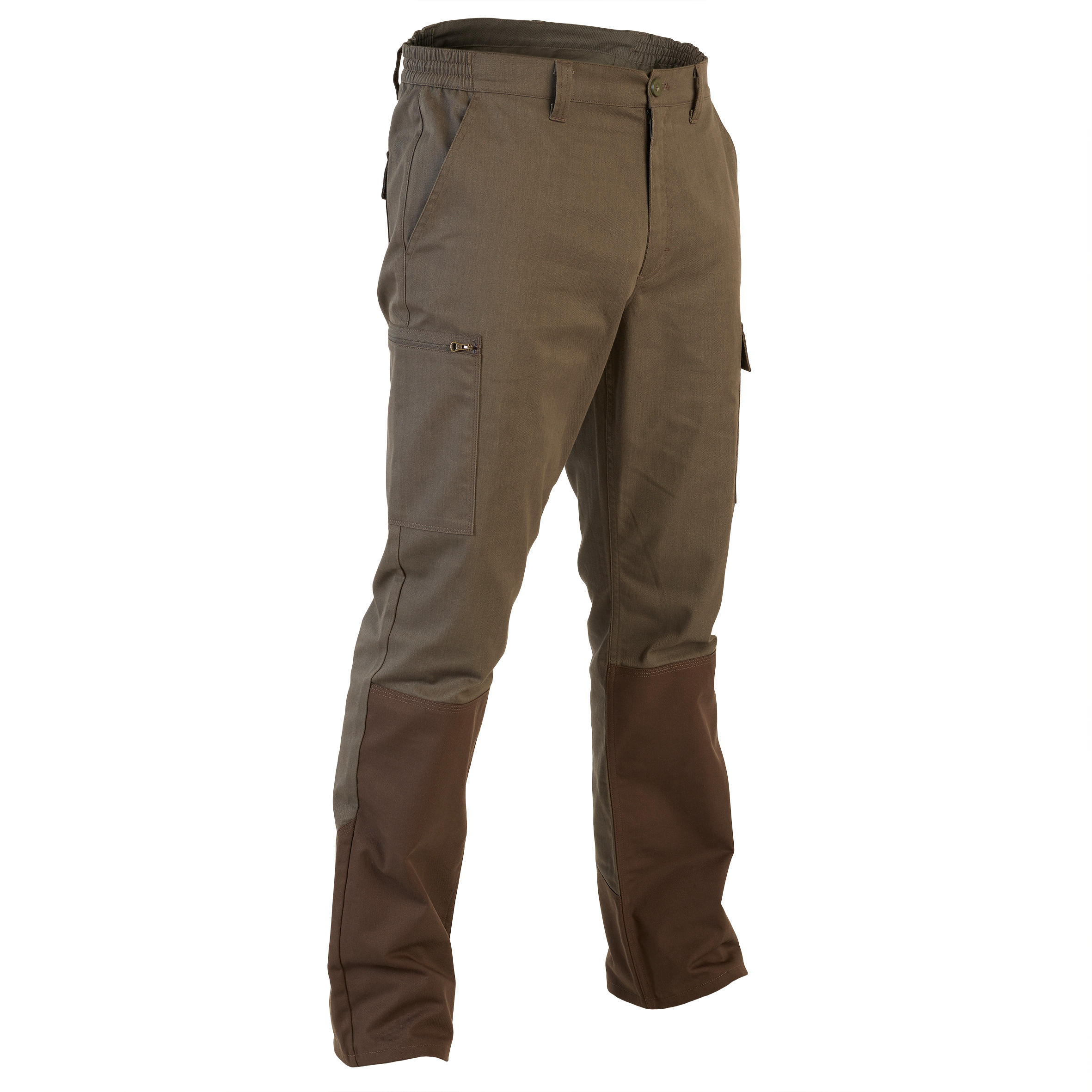 Solognac Jagdhose Steppe 320 strapazierfähig grün und braun