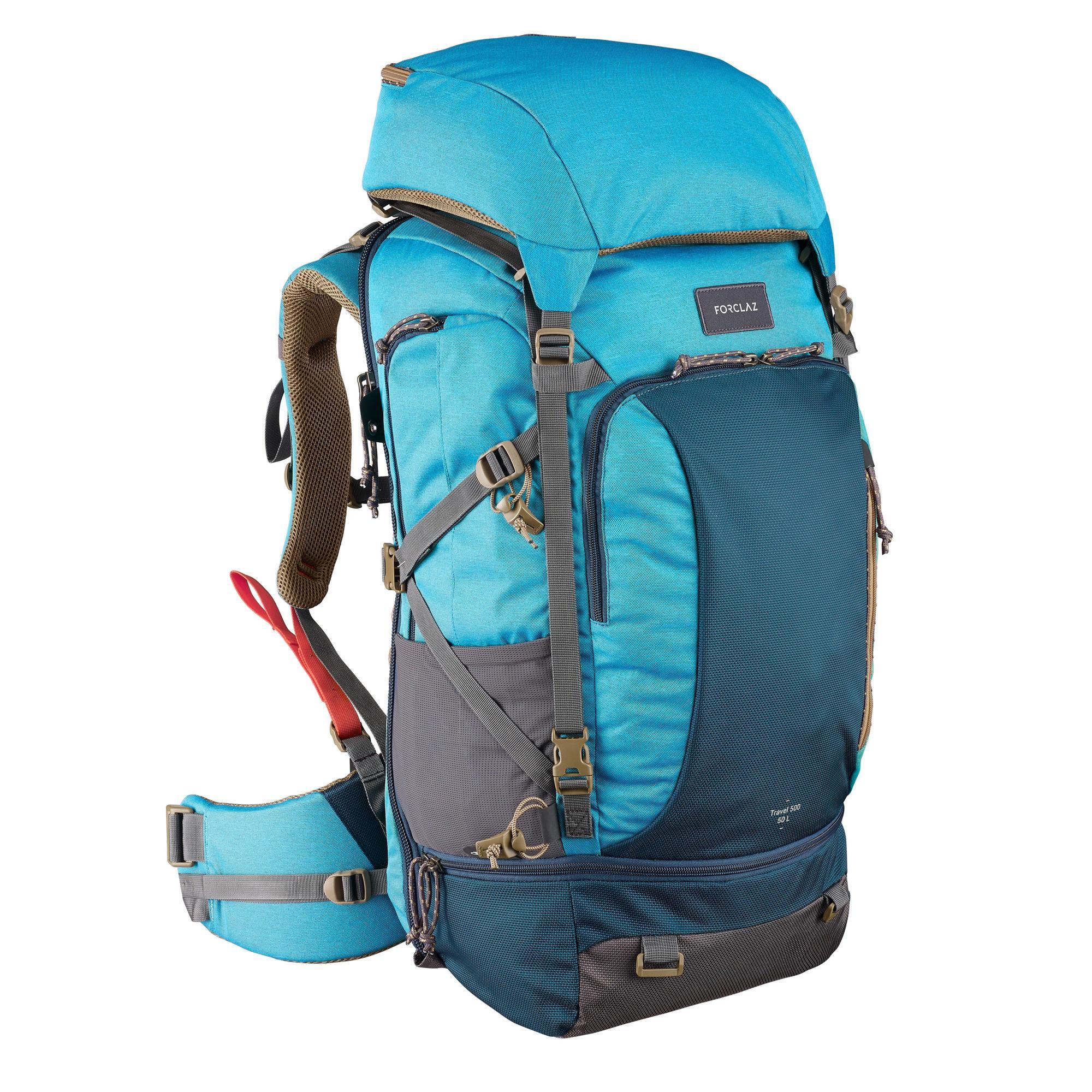 Forclaz Reiserucksack Damen Backpacking - Travel 500 Easyfit 50 L blau
