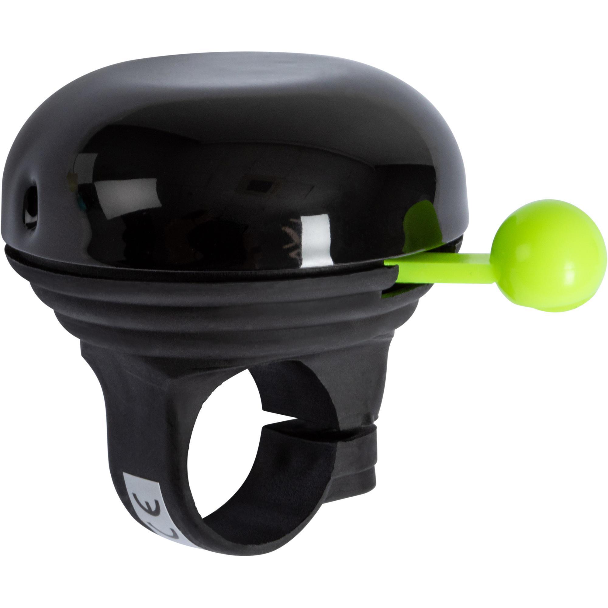 Btwin Fahrradklingel Kinder schwarz/gelb
