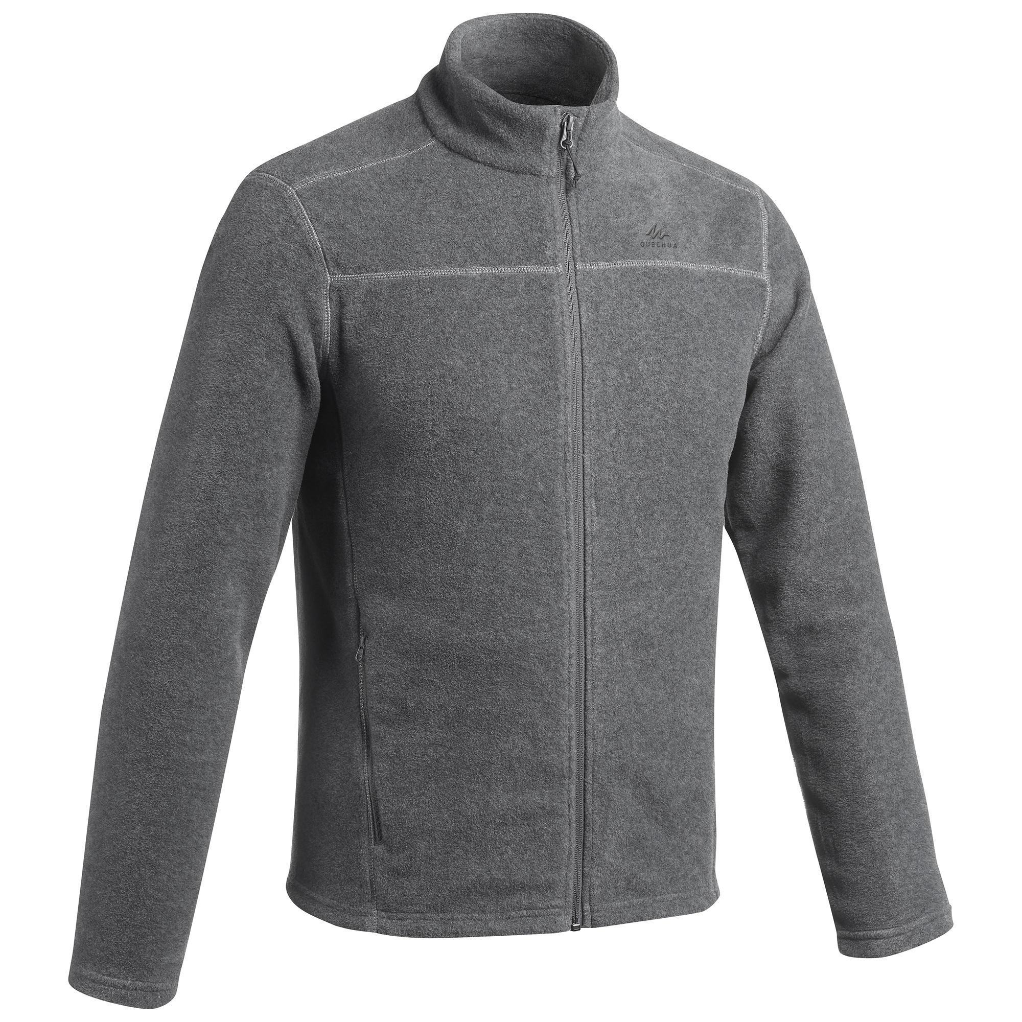 Quechua Fleecejacke Bergwandern MH120 Herren grau