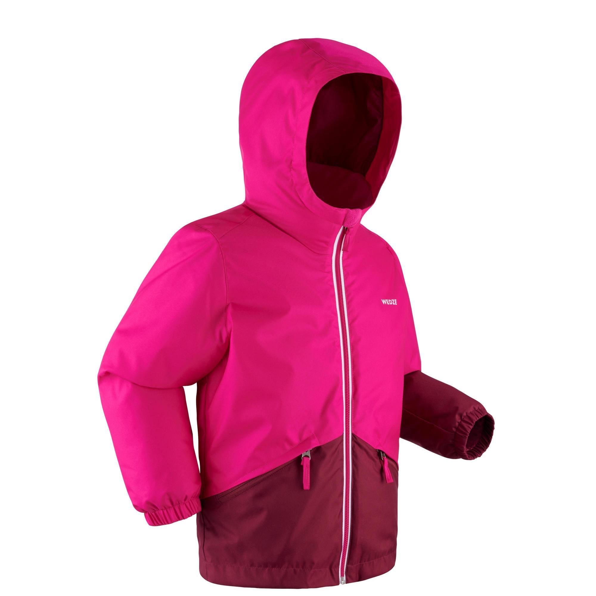 Wedze Skijacke - 100 warm wasserdicht Kinder rosa