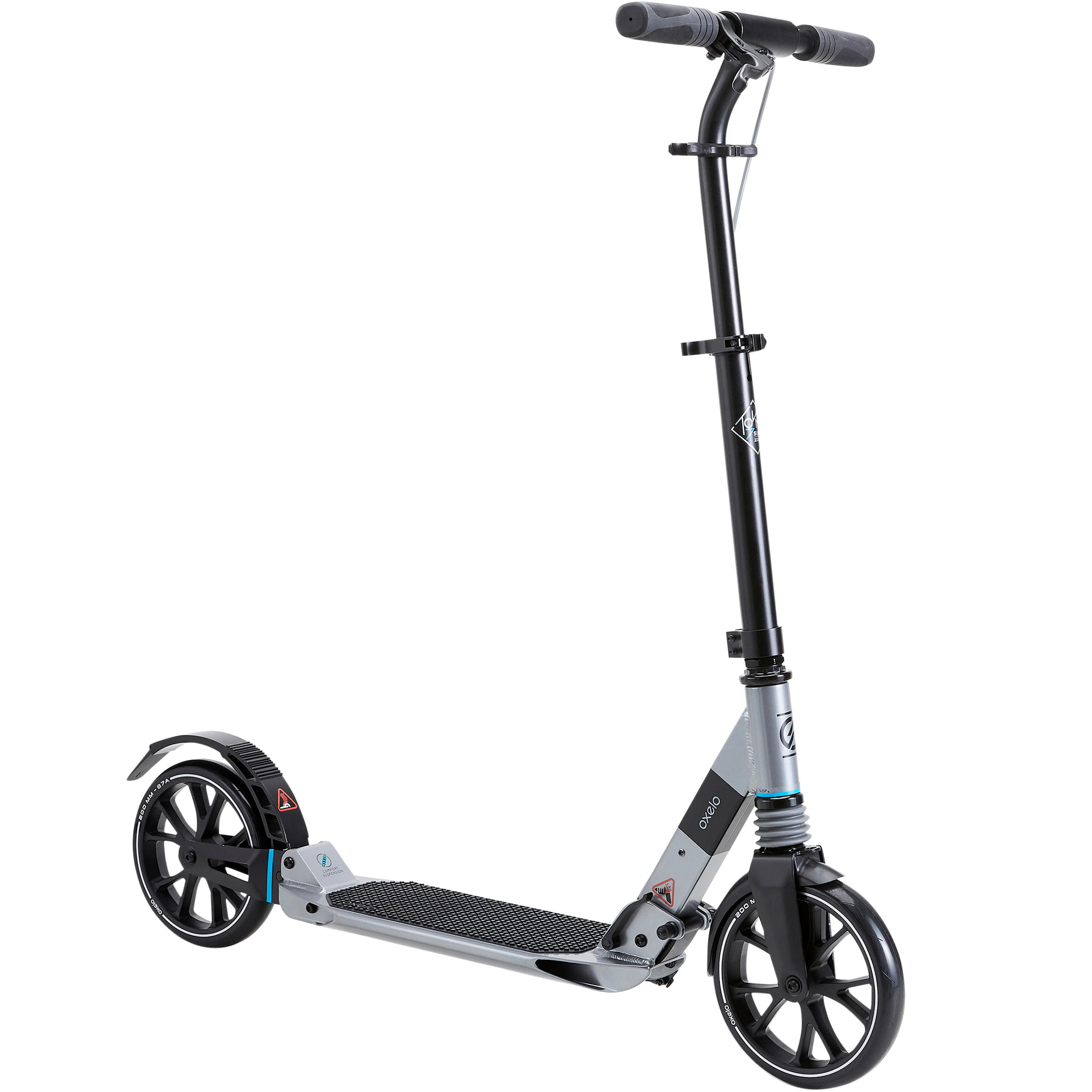 Oxelo City-Roller Scooter T7XL Erwachsene hellgrün