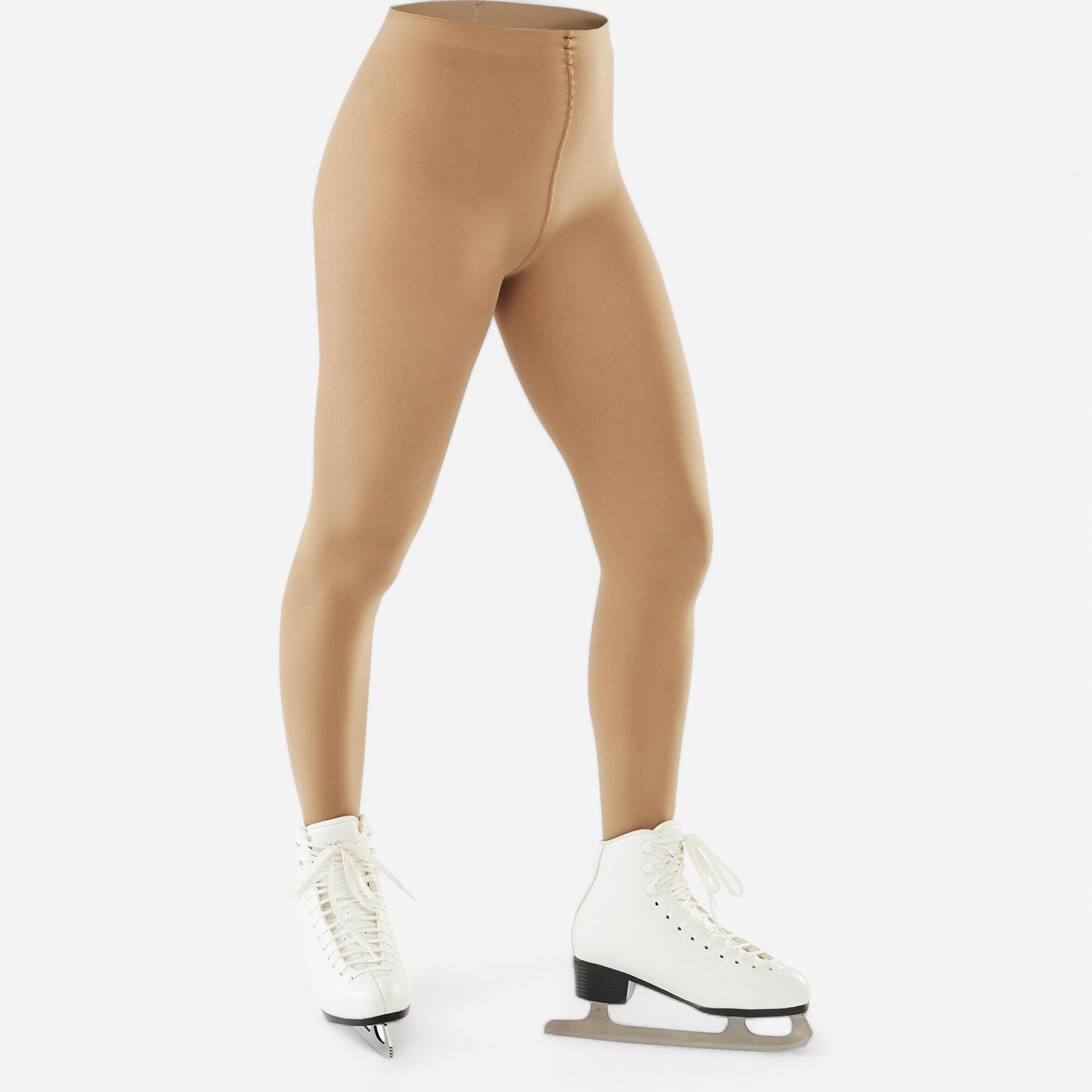 Axelys Eiskunstlauf-Strumpfhose mit Füssen Erwachsene