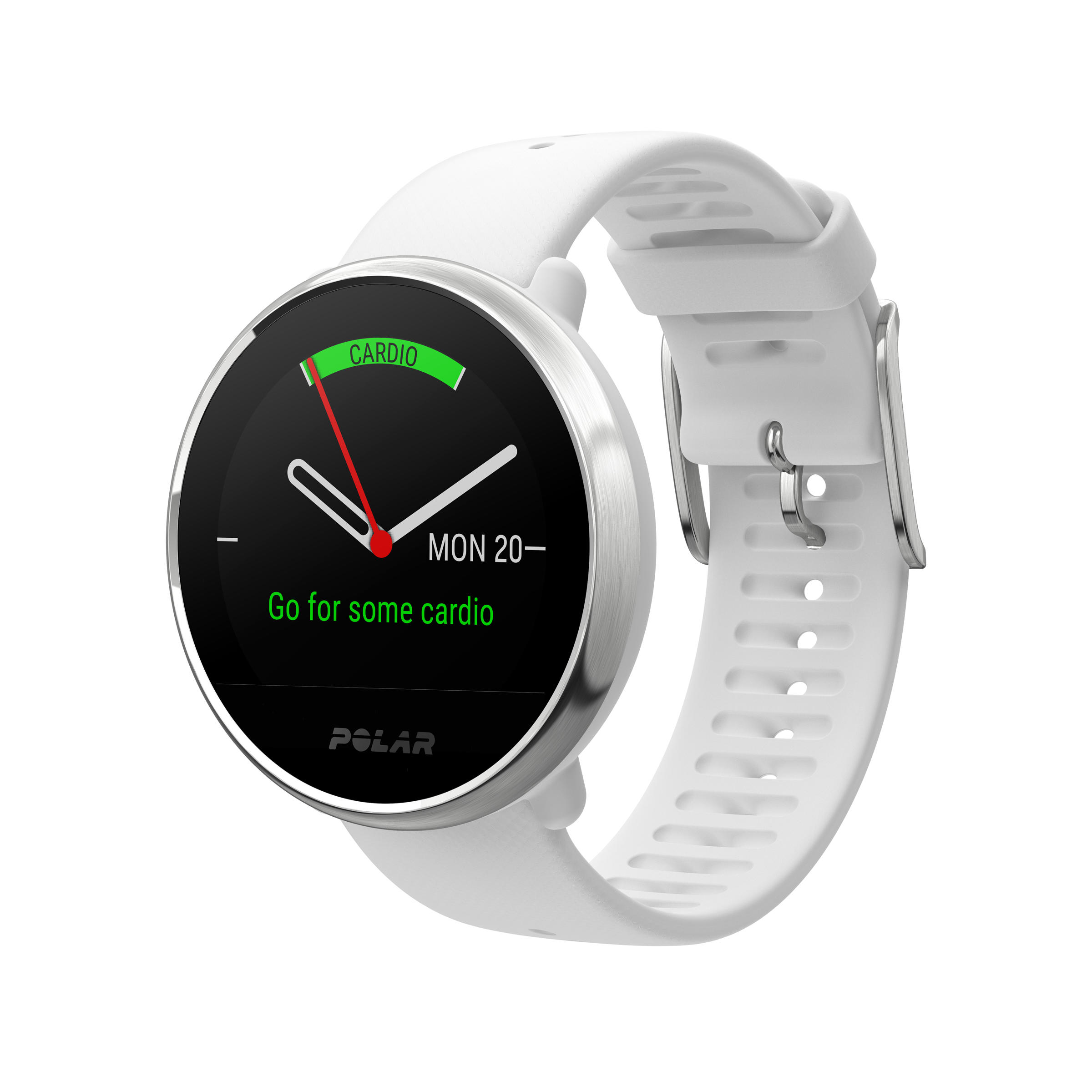 Polar GPS-Uhr mit Pulsmessung am Handgelenk Ignite weiss M/L