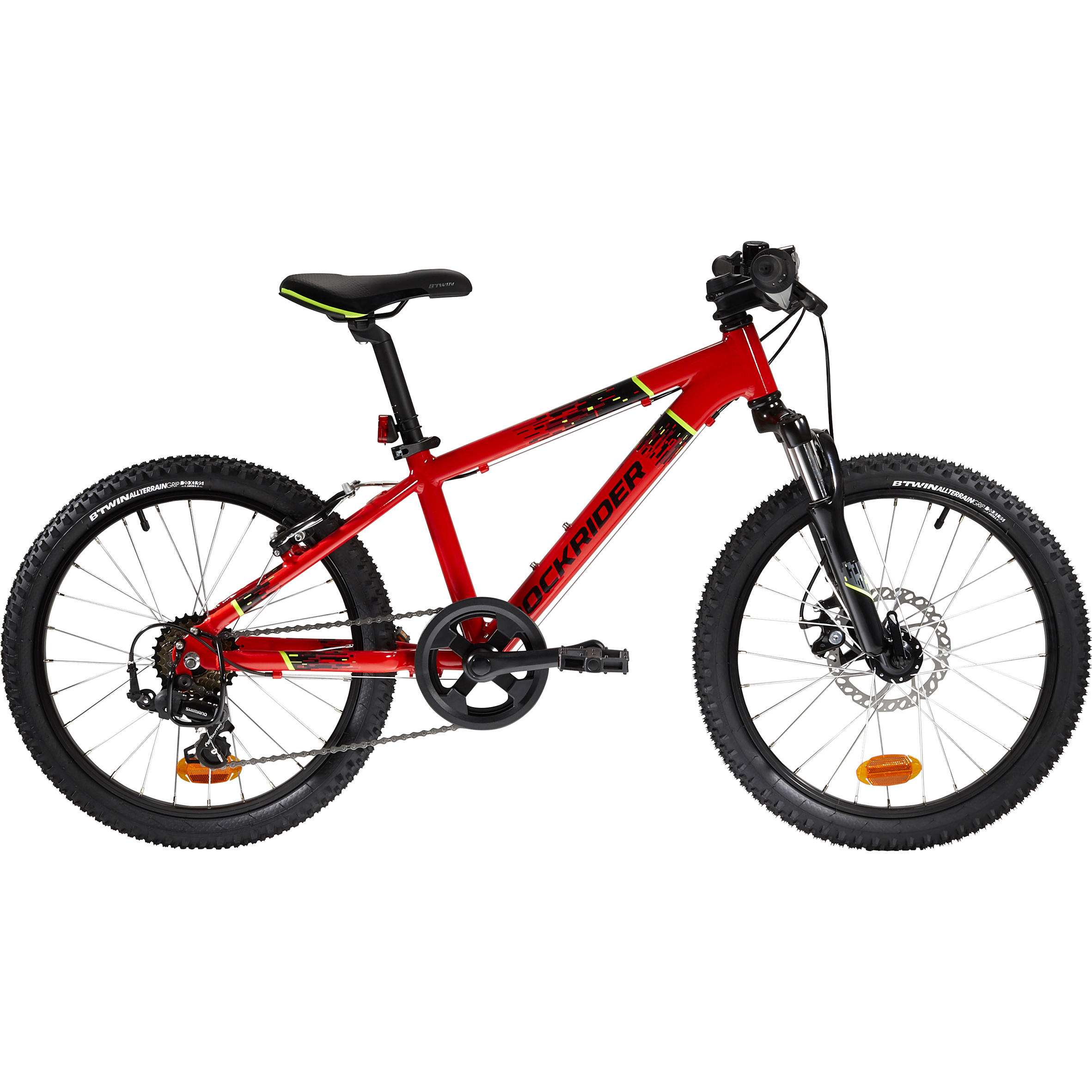 Btwin Mountainbike Kinderfahrrad 20 Zoll Rockrider ST 900 rot