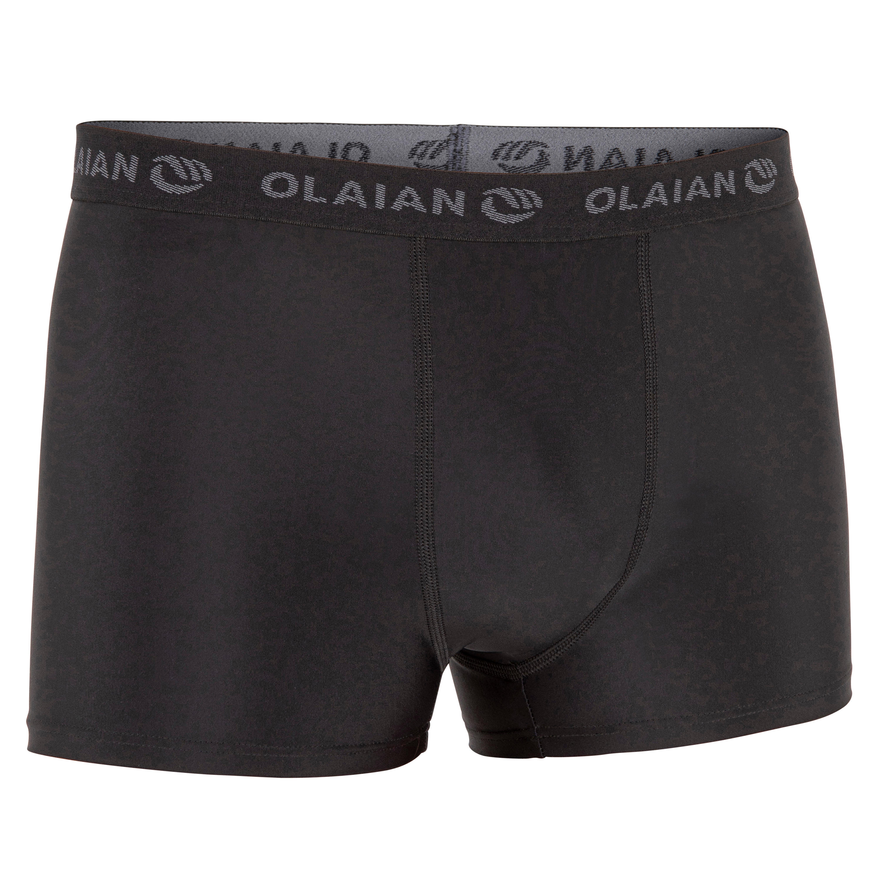 Olaian Funktionsshorts Surfen Herren Unterzieher Boxershorts 500 schwarz