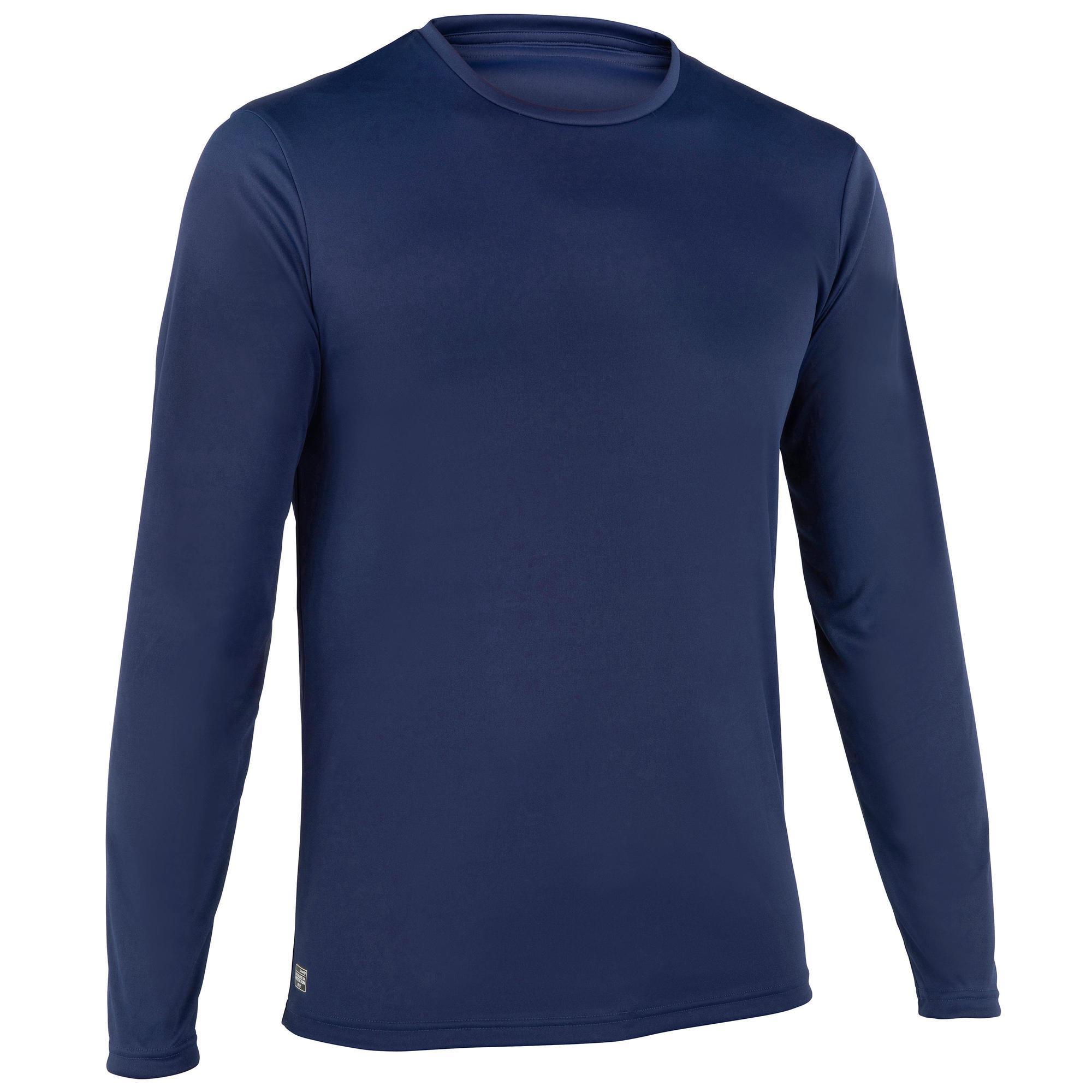 Olaian UV-Shirt langarm Herren UV-Schutz 50+ blau