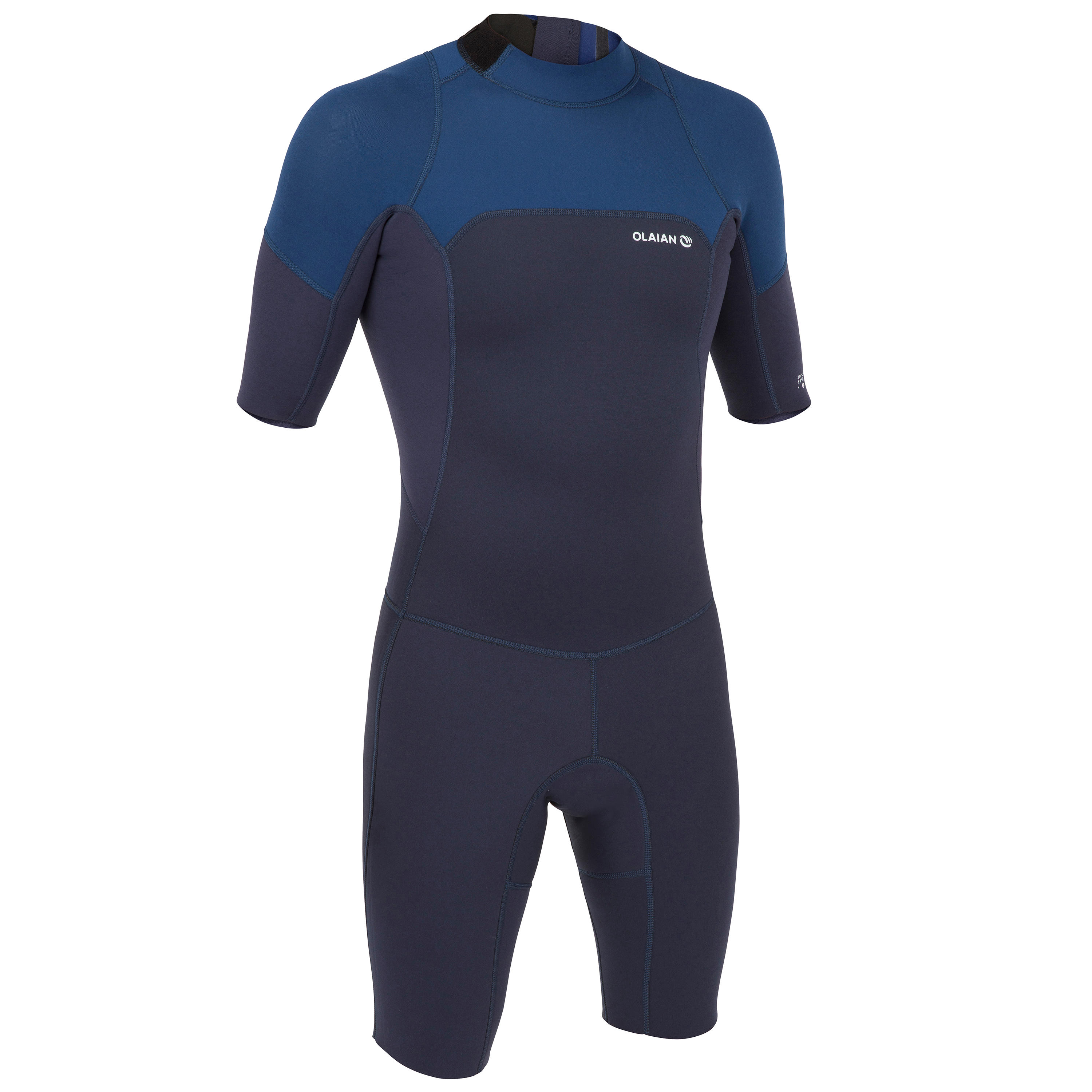 Olaian Neopren Shorty Surfen 500 1,5 mm Herren blau