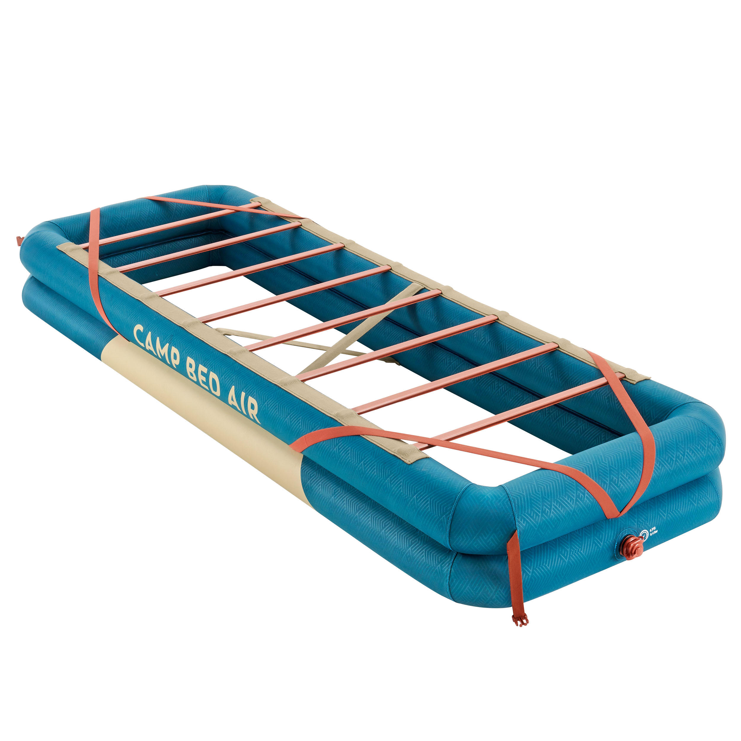 Quechua Campingbett aufblasbar mit Lattenrost - Bed Air 70x200 cm blau
