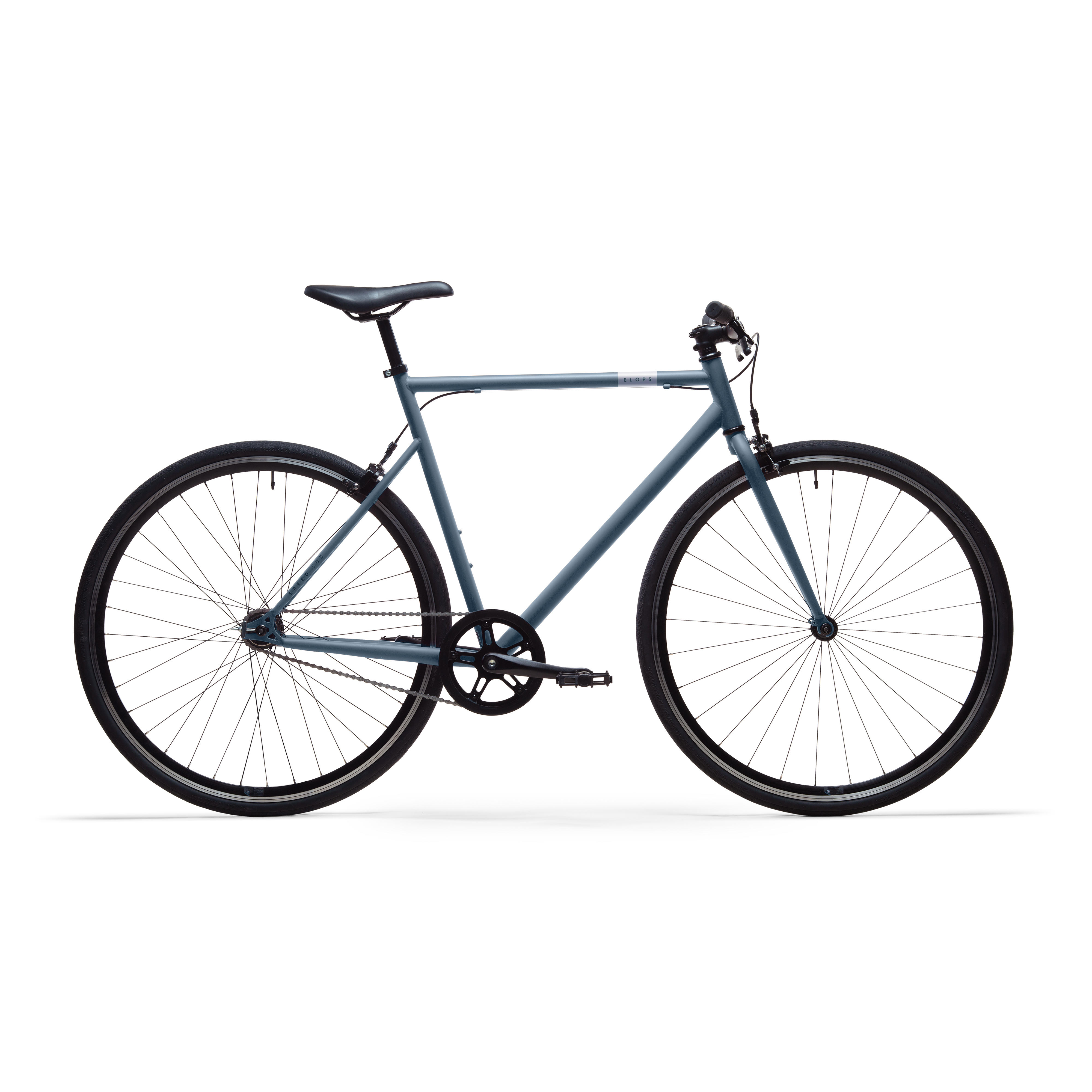 Elops City Bike 28 Zoll Elops Speed 500 Singlespeed/Fixie gelb