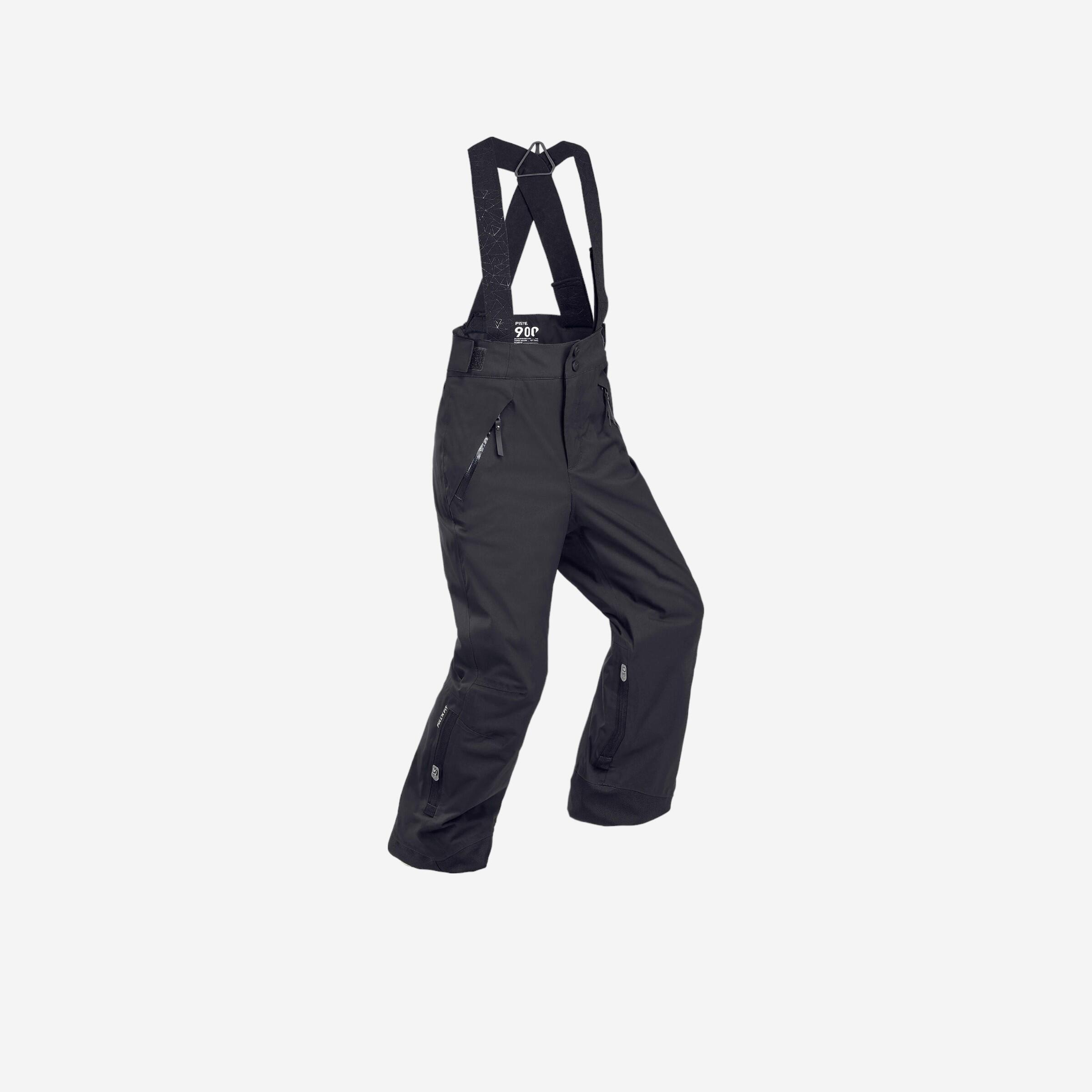 Wedze Skihose Piste Pull'n Fit 900 warm wasserdicht Kinder schwarz