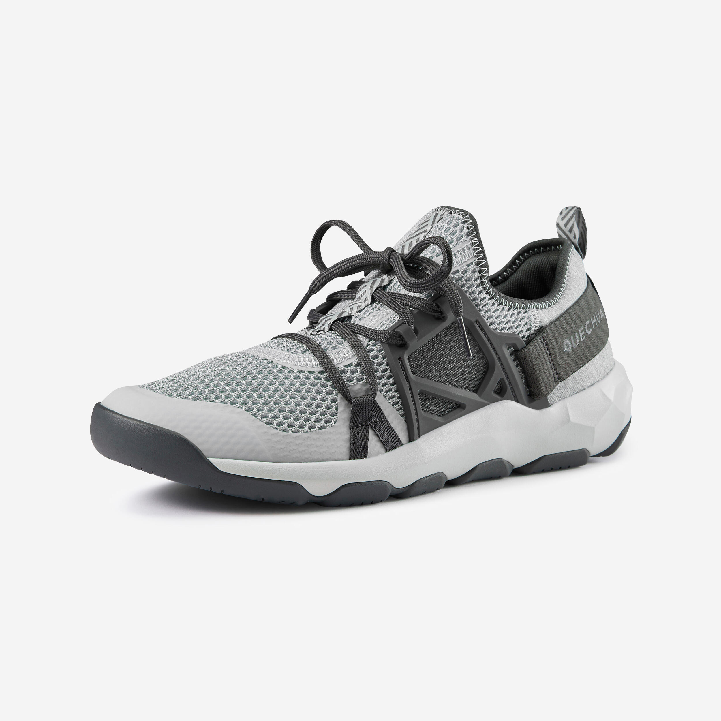 Quechua Wanderschuhe Naturwandern NH500 Fresh Herren grau