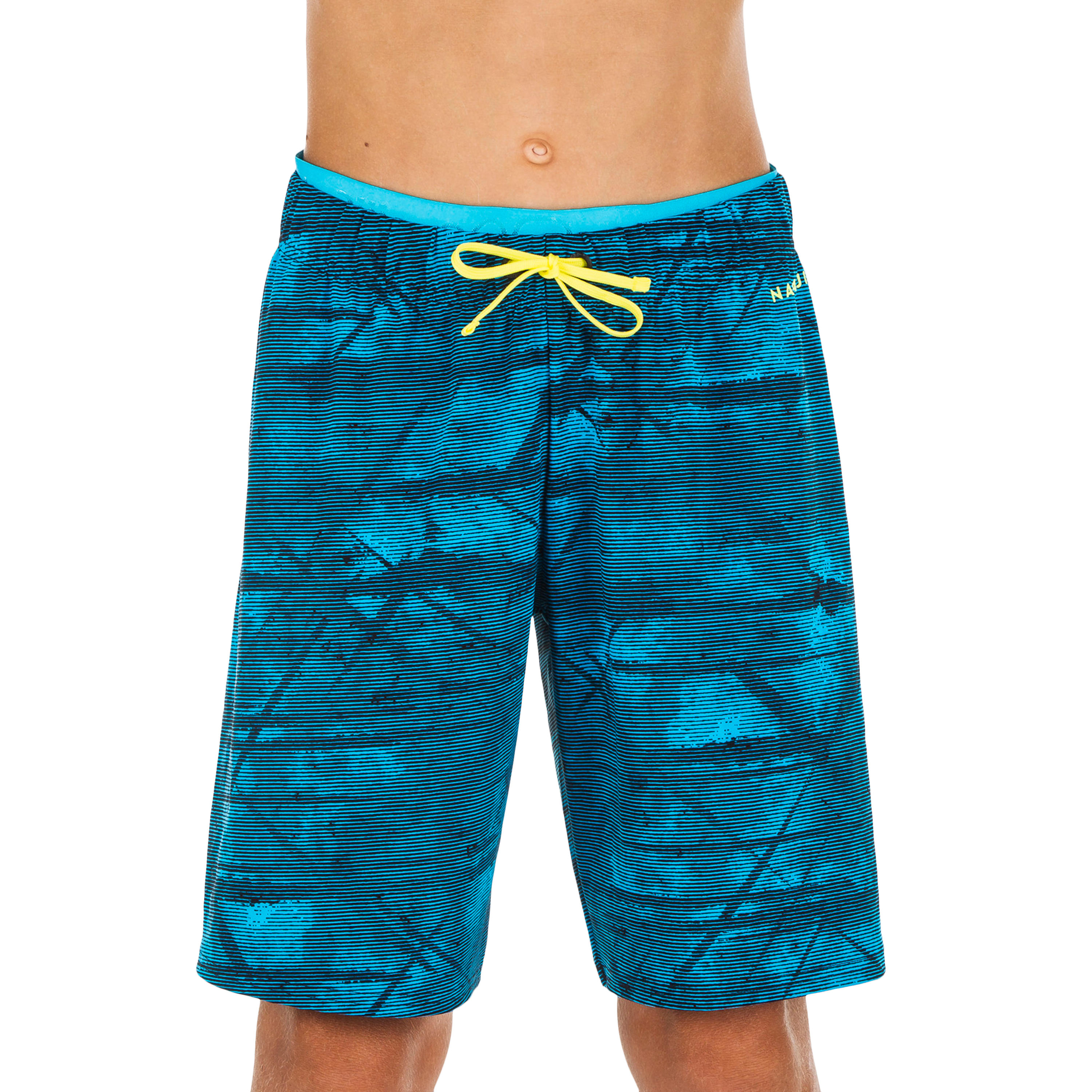 Nabaiji Schwimmshorts 100 Long Tex Jungen blau