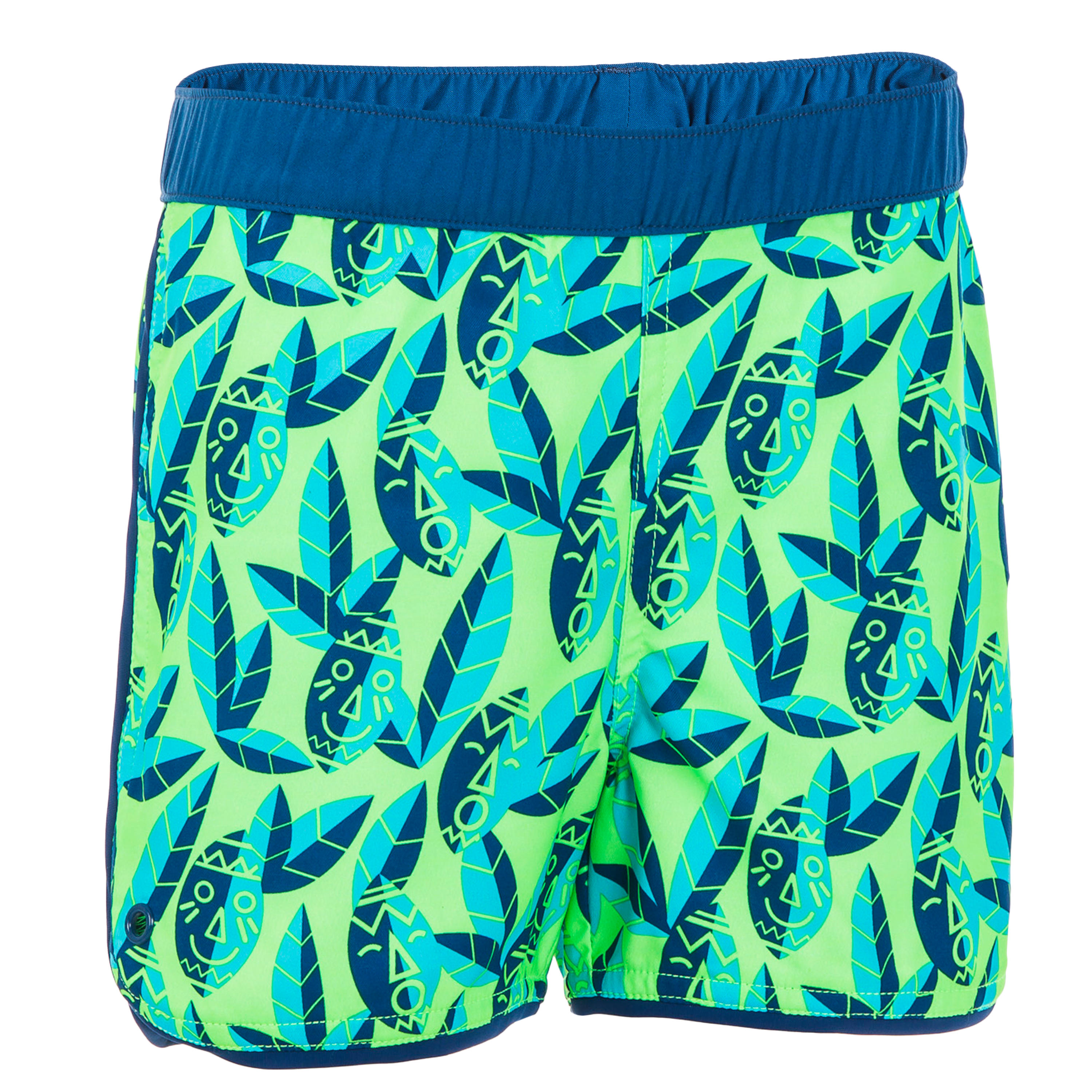 Nabaiji Badeshorts Babys/Kleinkinder bedruckt grün