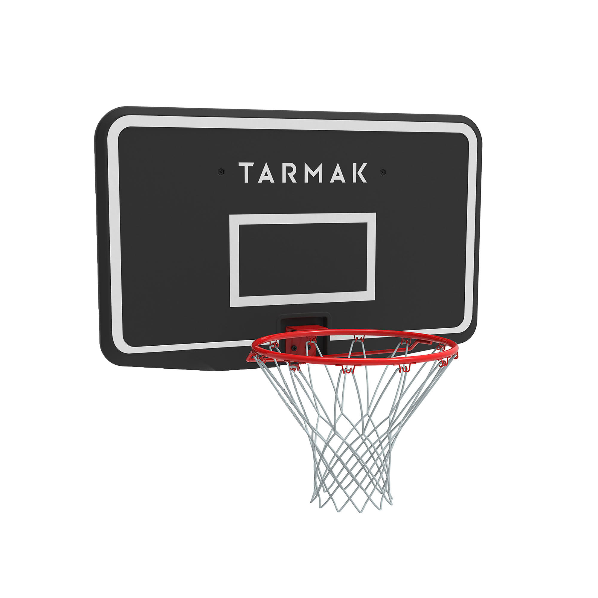 Tarmak Basketballkorb SB100 Wandbefestigung Kinder/Erwachsene schwarz/rot