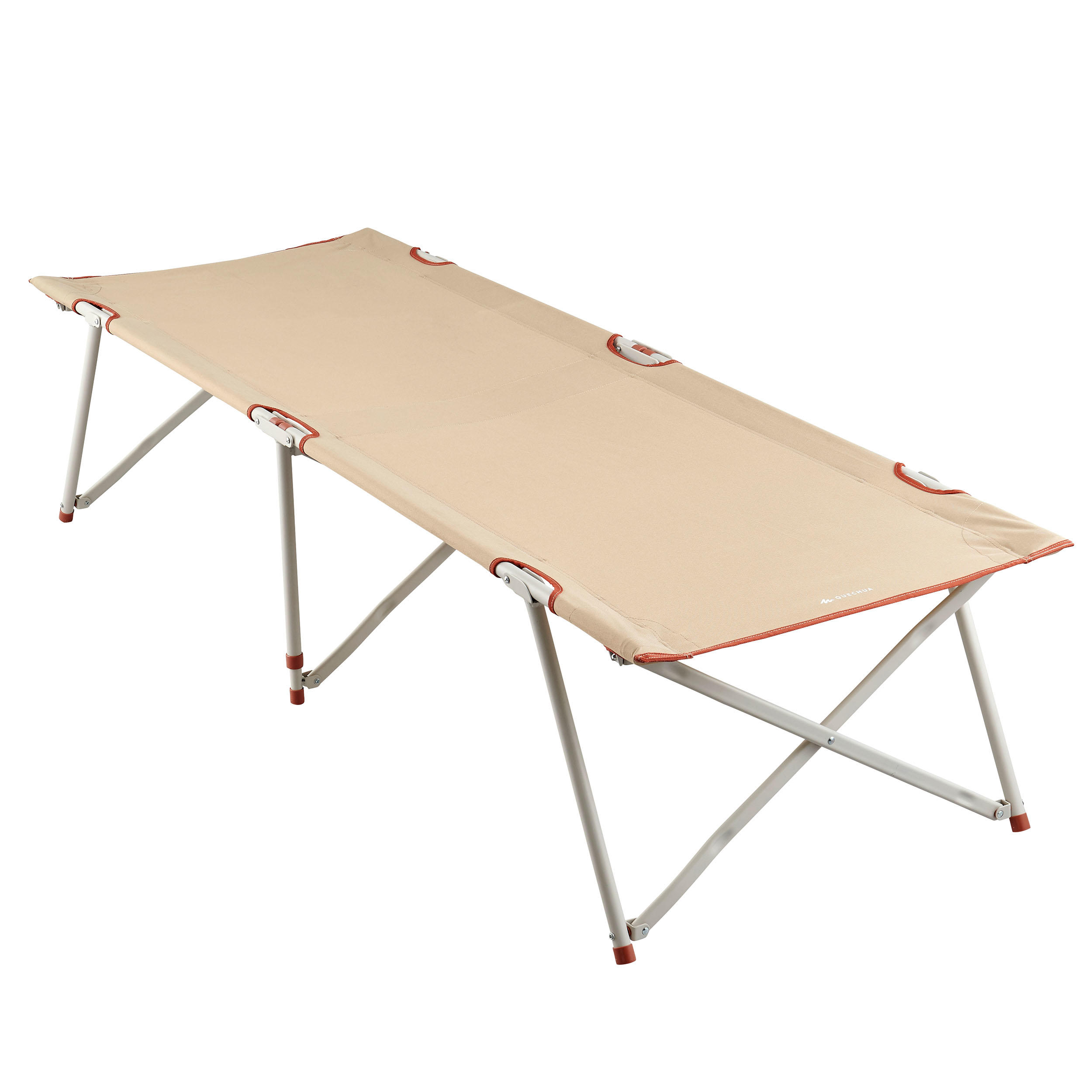 Quechua Campingliege Camp Bed Second 65 cm x 190 cm für 1 Person beige