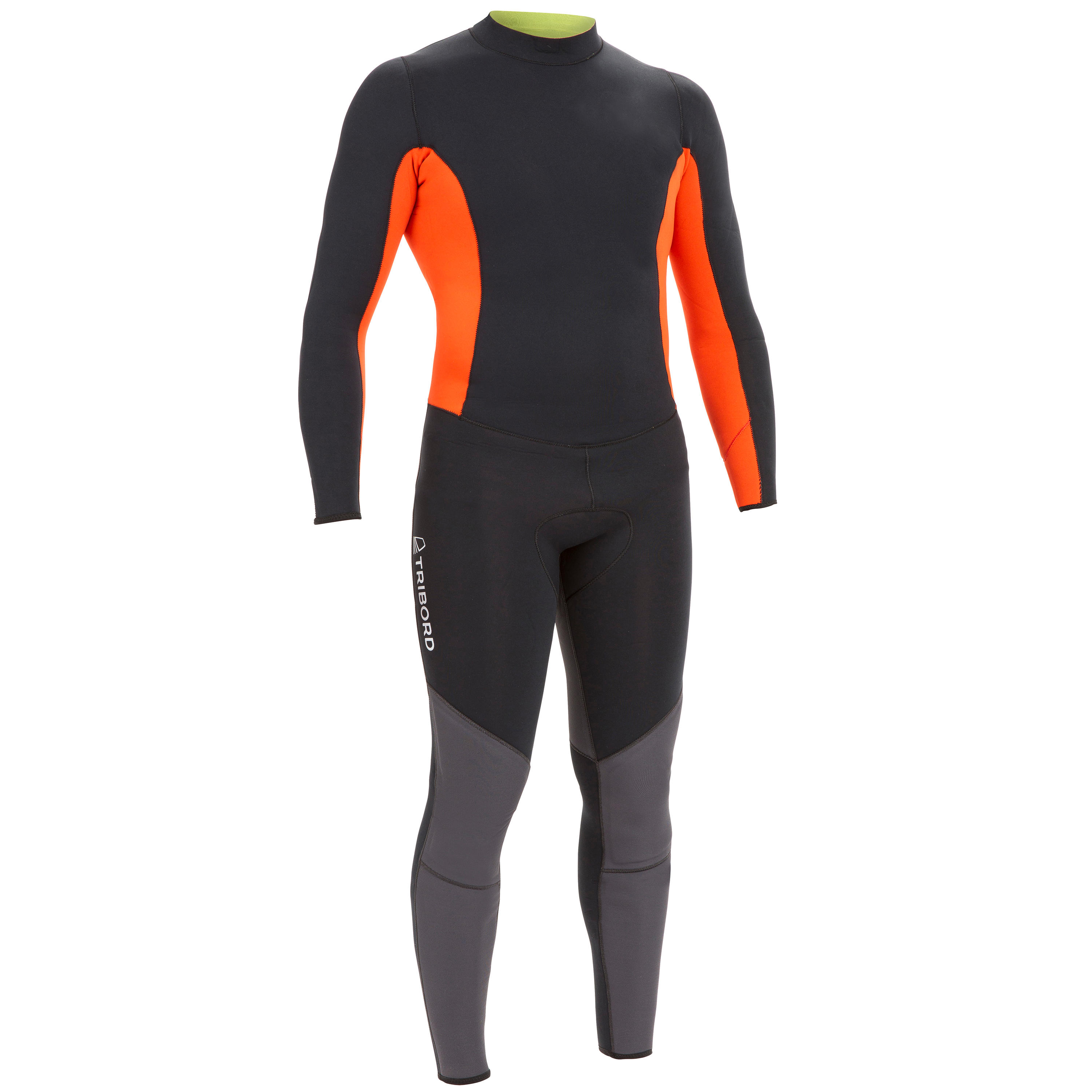 Tribord Neoprenanzug Dinghy 500 3/2 mm geklebt/genäht Herren schwarz/orange