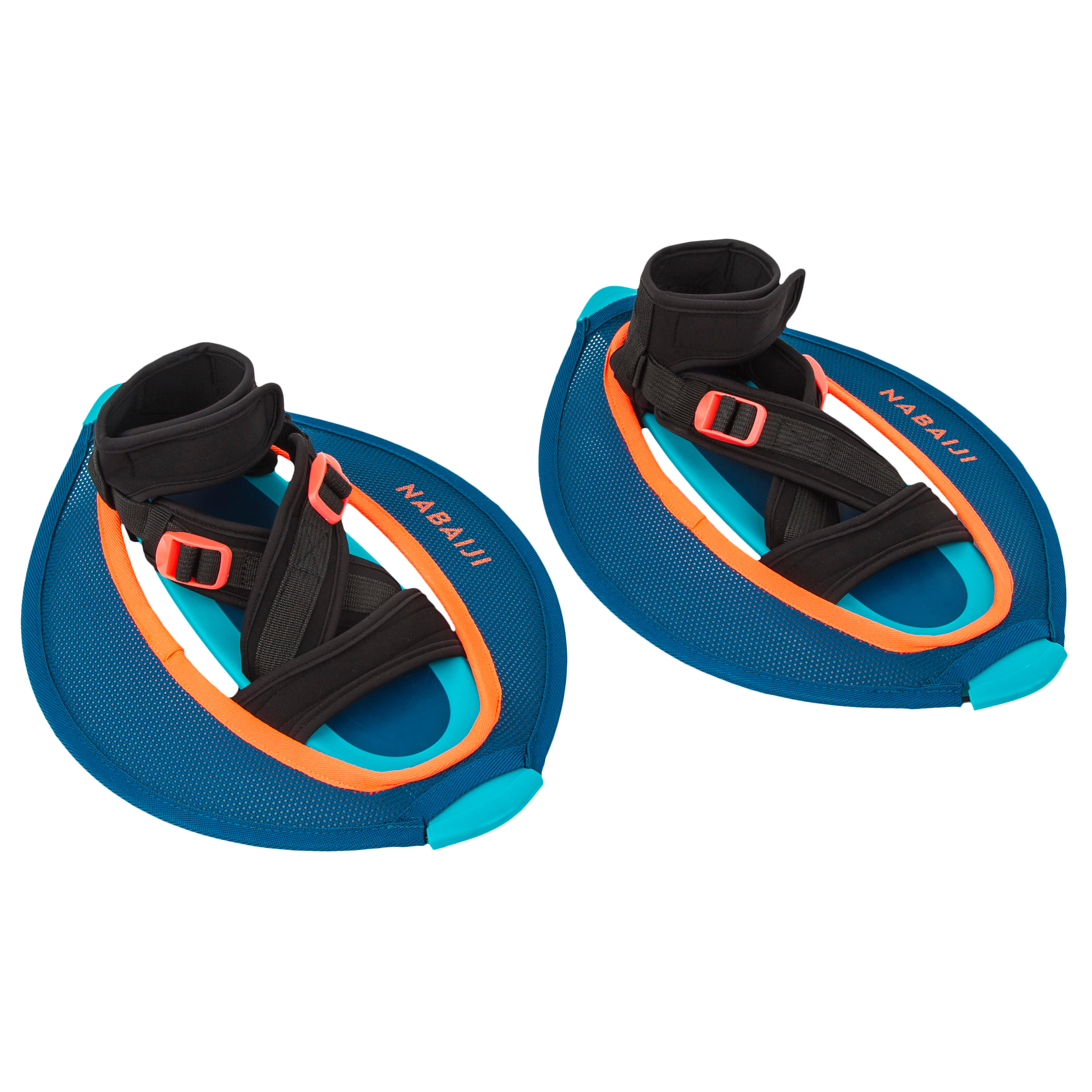 Nabaiji Aquafitness-Hanteln Pullstep Mesh blau/orange