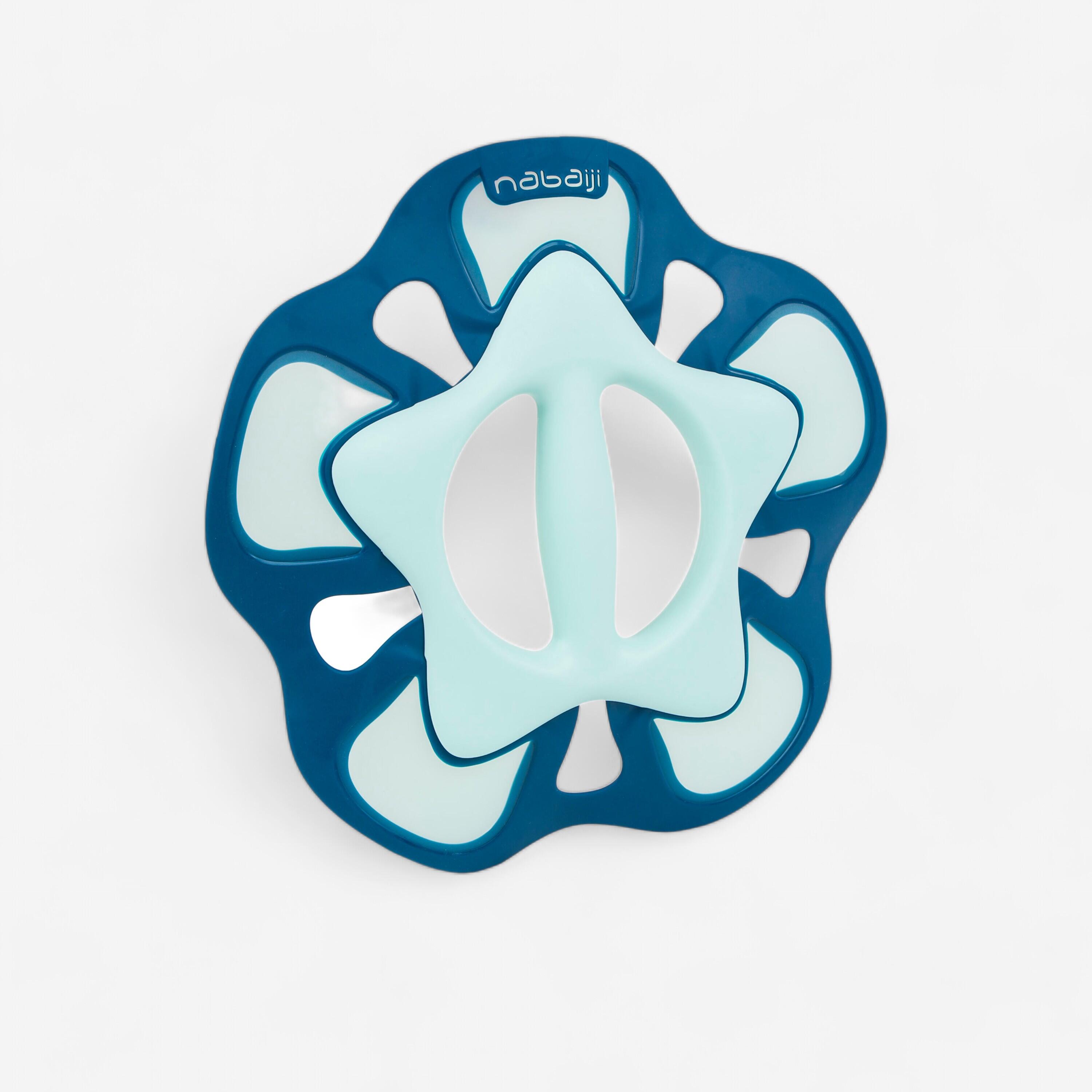 Nabaiji Aquafitness-Hanteln Pullpush Flower Aquagym Größe S grün/blau