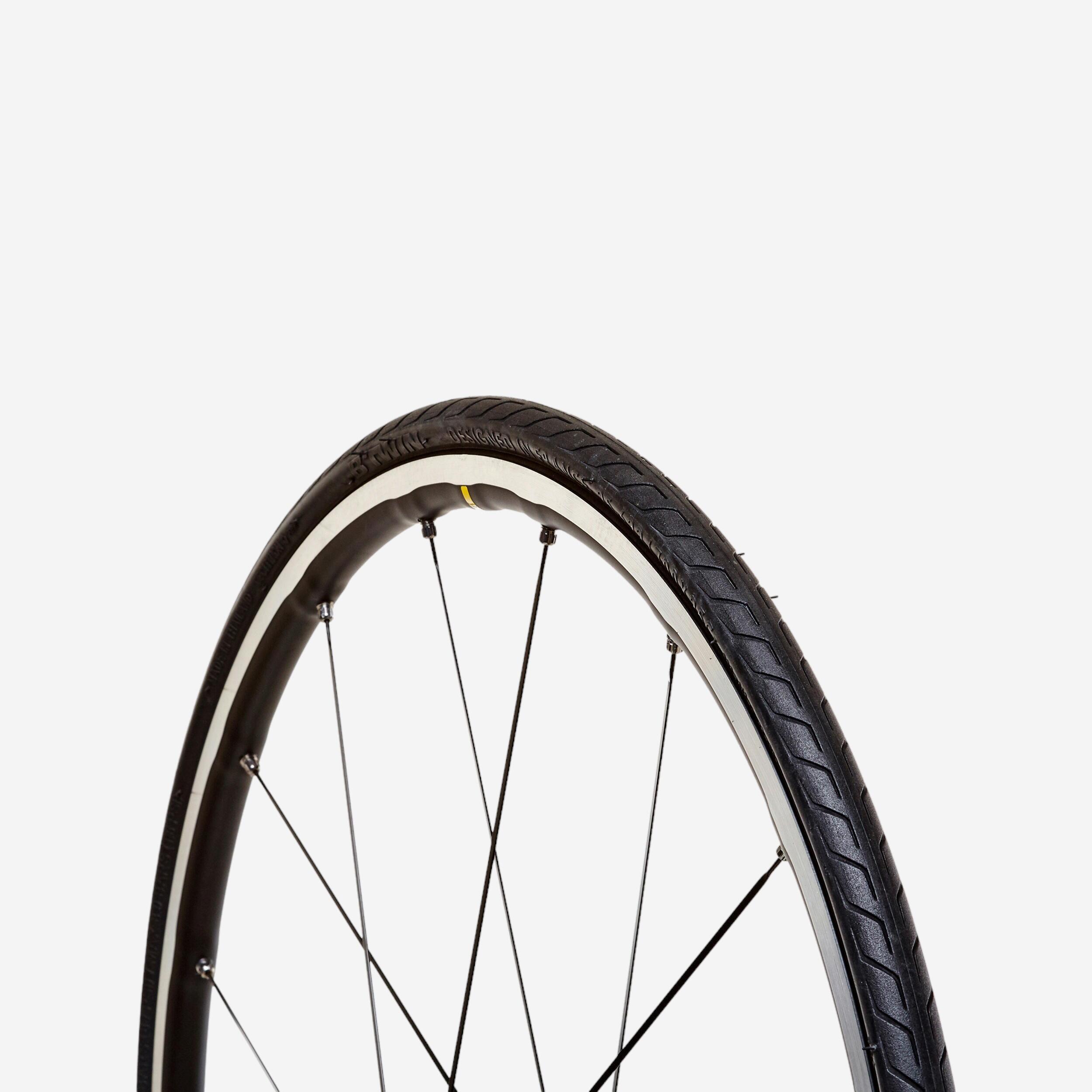 Btwin Fahrradreifen Drahtreifen RENNRAD TRIBAN PROTECT 650x25
