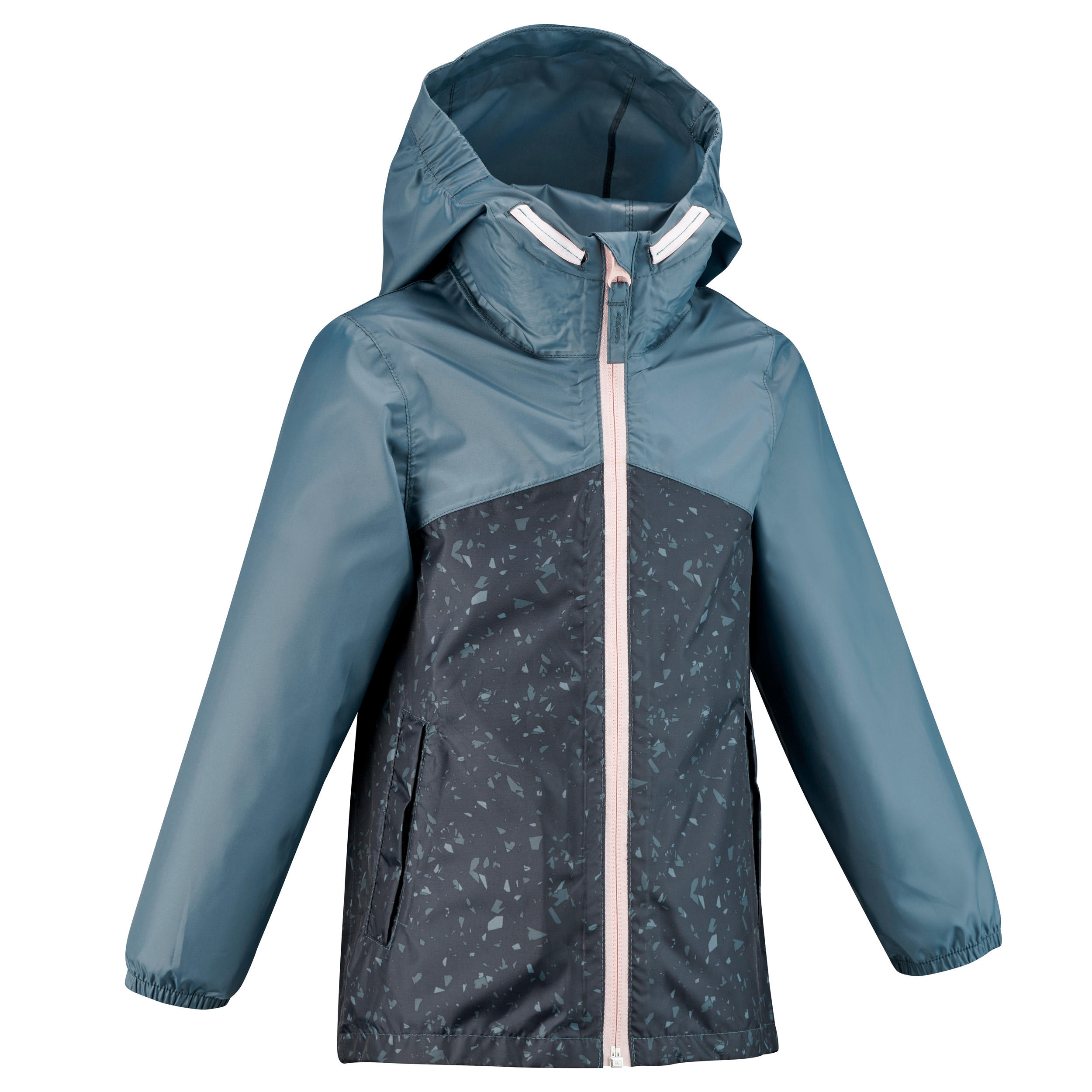 Quechua Wanderjacke MH150 wasserdicht Kleinkinder Gr. 92–116 grau