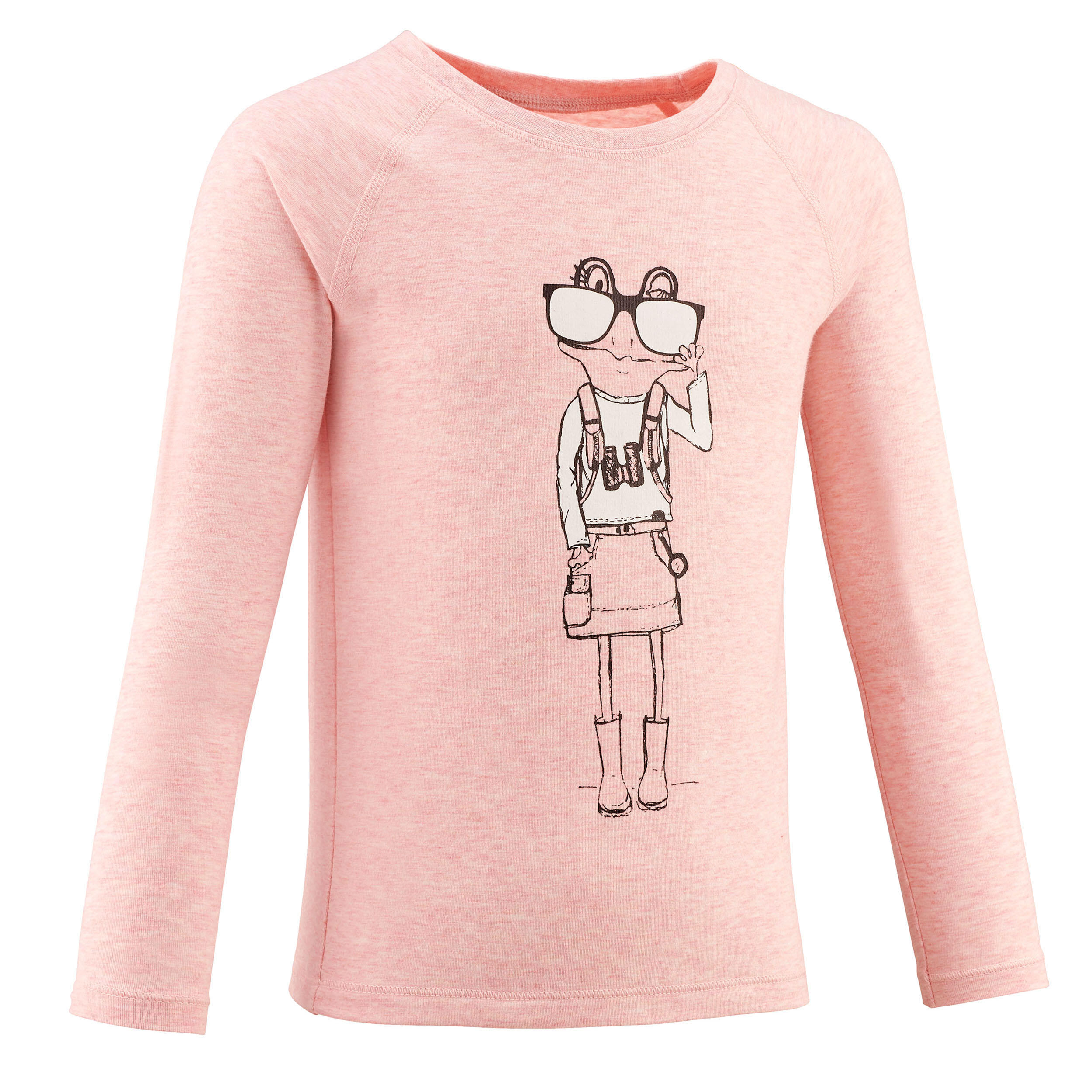 Quechua Langarmshirt MH150 UV-Schutz Kleinkinder Gr. 92–116 rosa