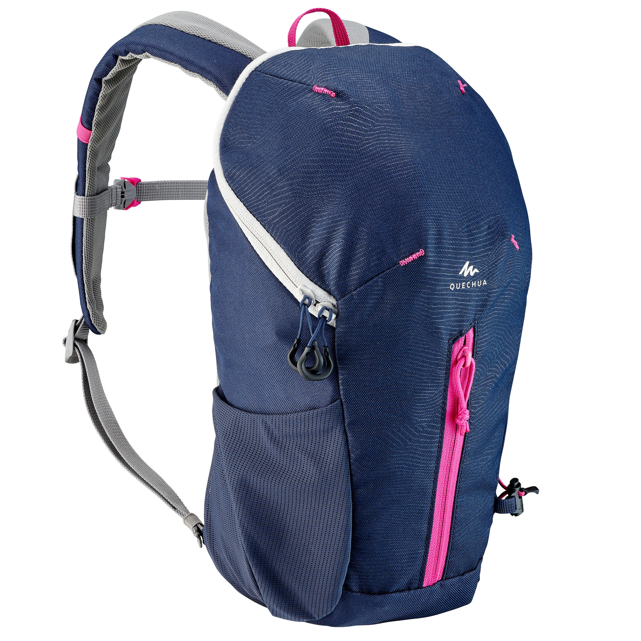 Quechua Wanderrucksack Bergwandern MH100 10 Liter Kinder blau/gelb