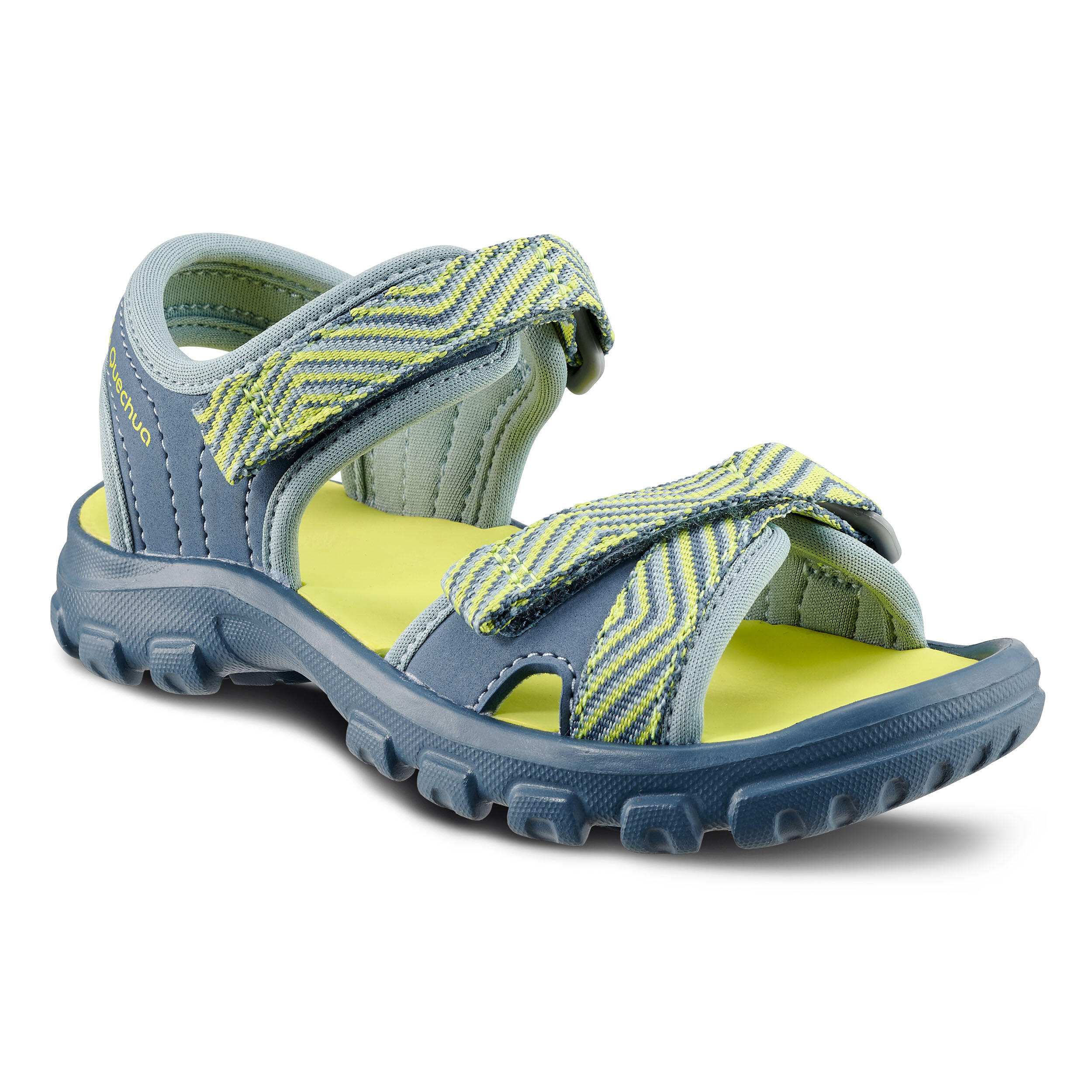 Quechua Wandersandalen MH100 Kinder Gr. 24–31 blau/gelb