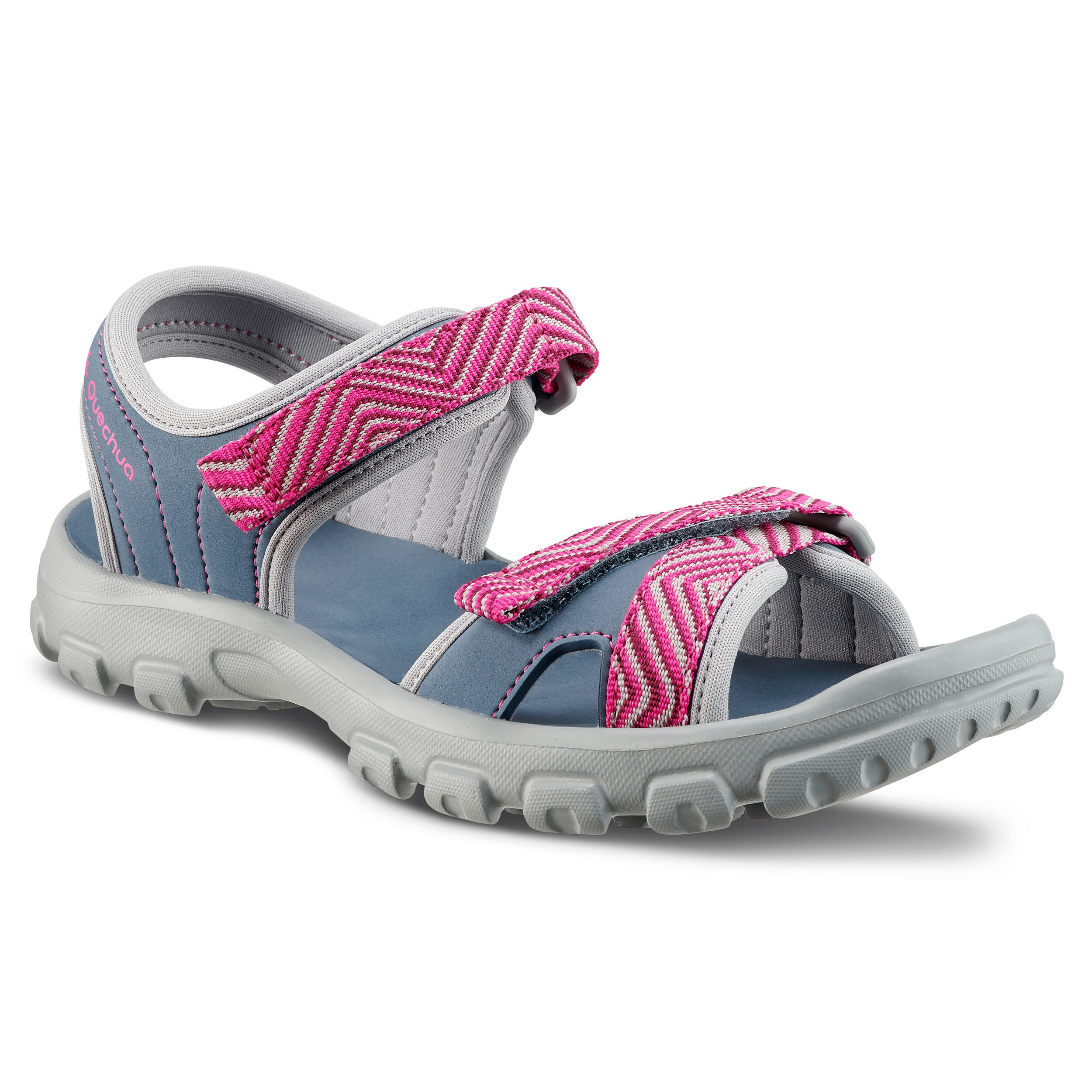 Quechua Wandersandalen MH100 TW Kinder Gr. 32–37 blau/rosa