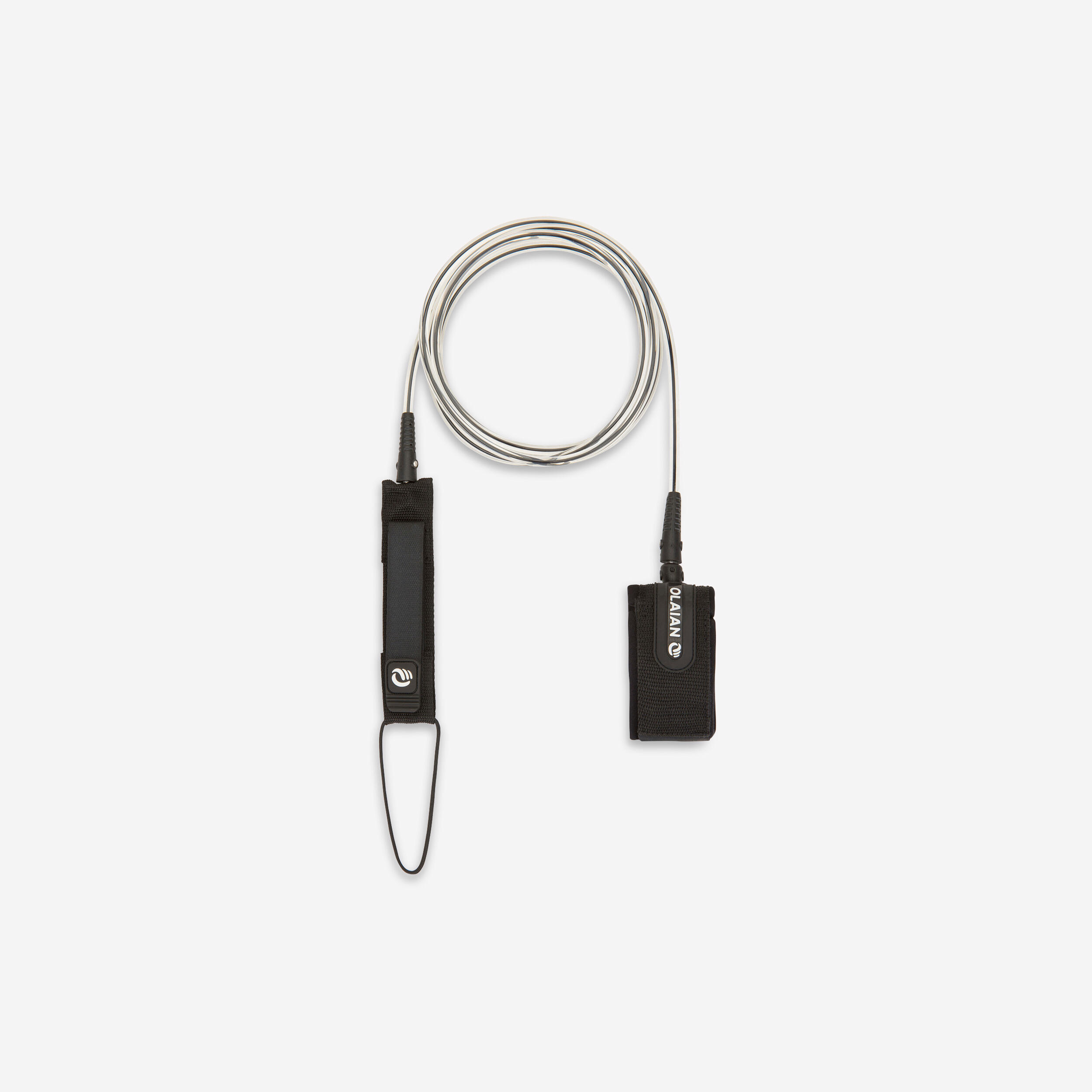 Olaian Surf-Leash 8' 240 cm Durchmesser 7 mm grün