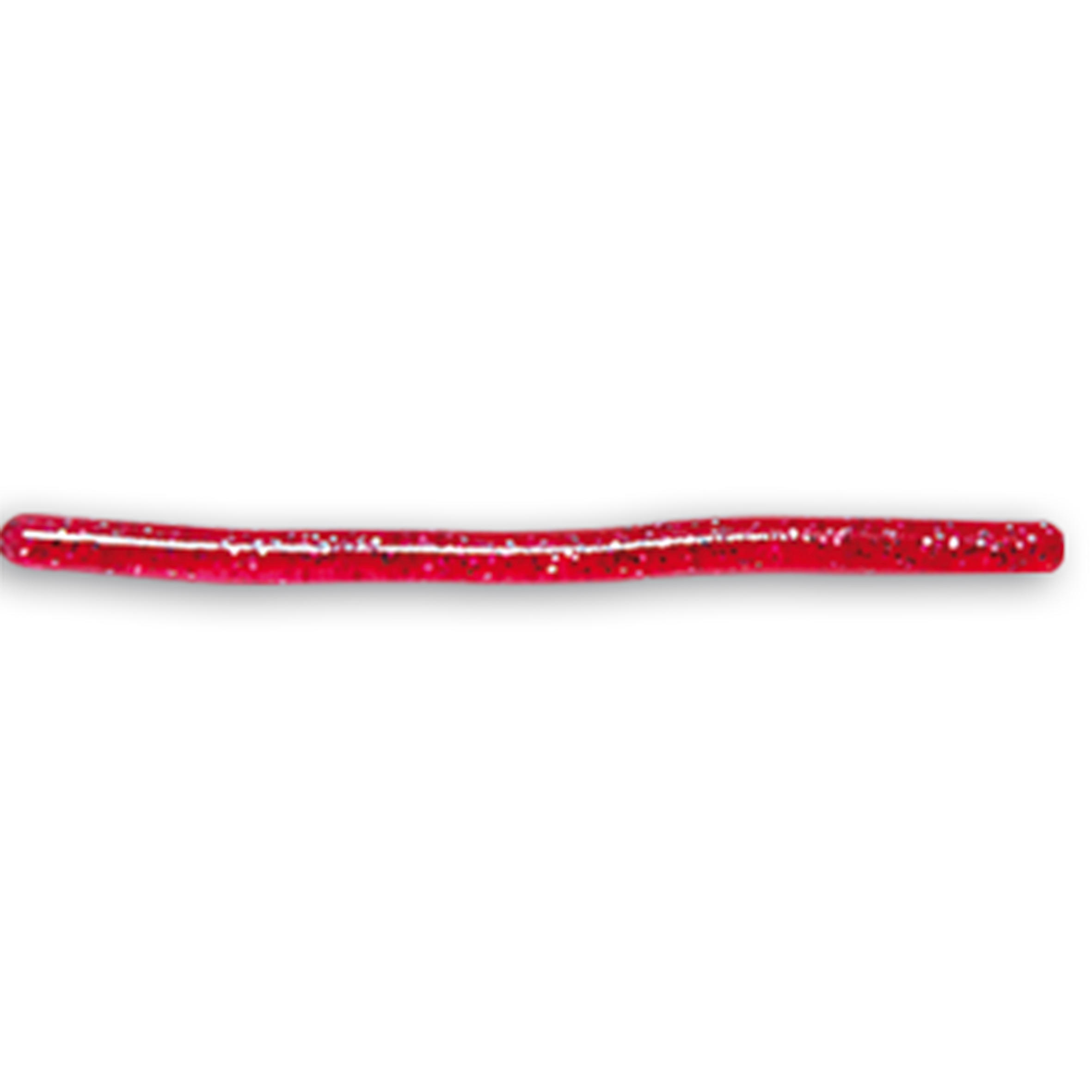 Delalande Gummiköder Spaghetti 8 cm rot mit Pailletten