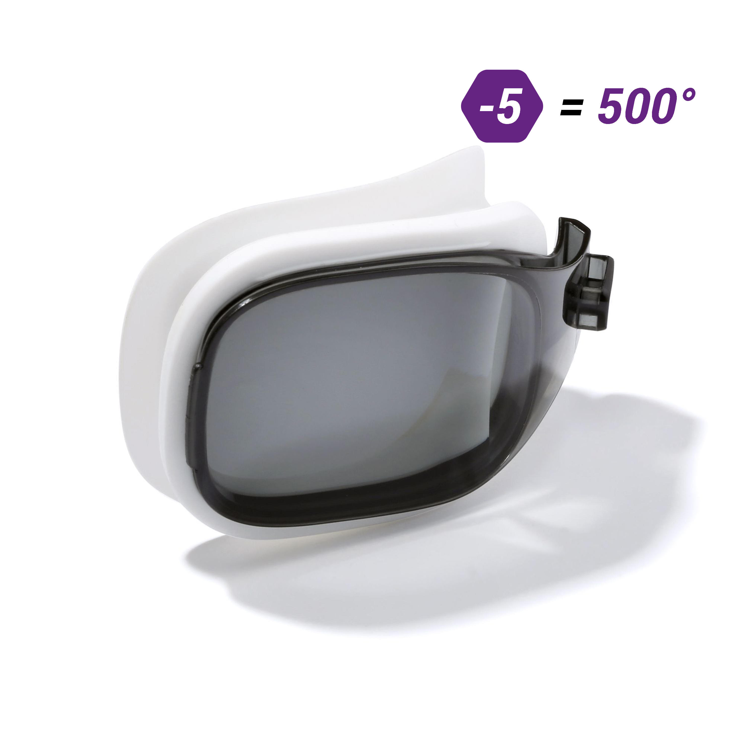 Nabaiji Schwimmbrillen-Glas Stärke -5.00 für Schwimmbrille Selfit Größe S getöntes Glas