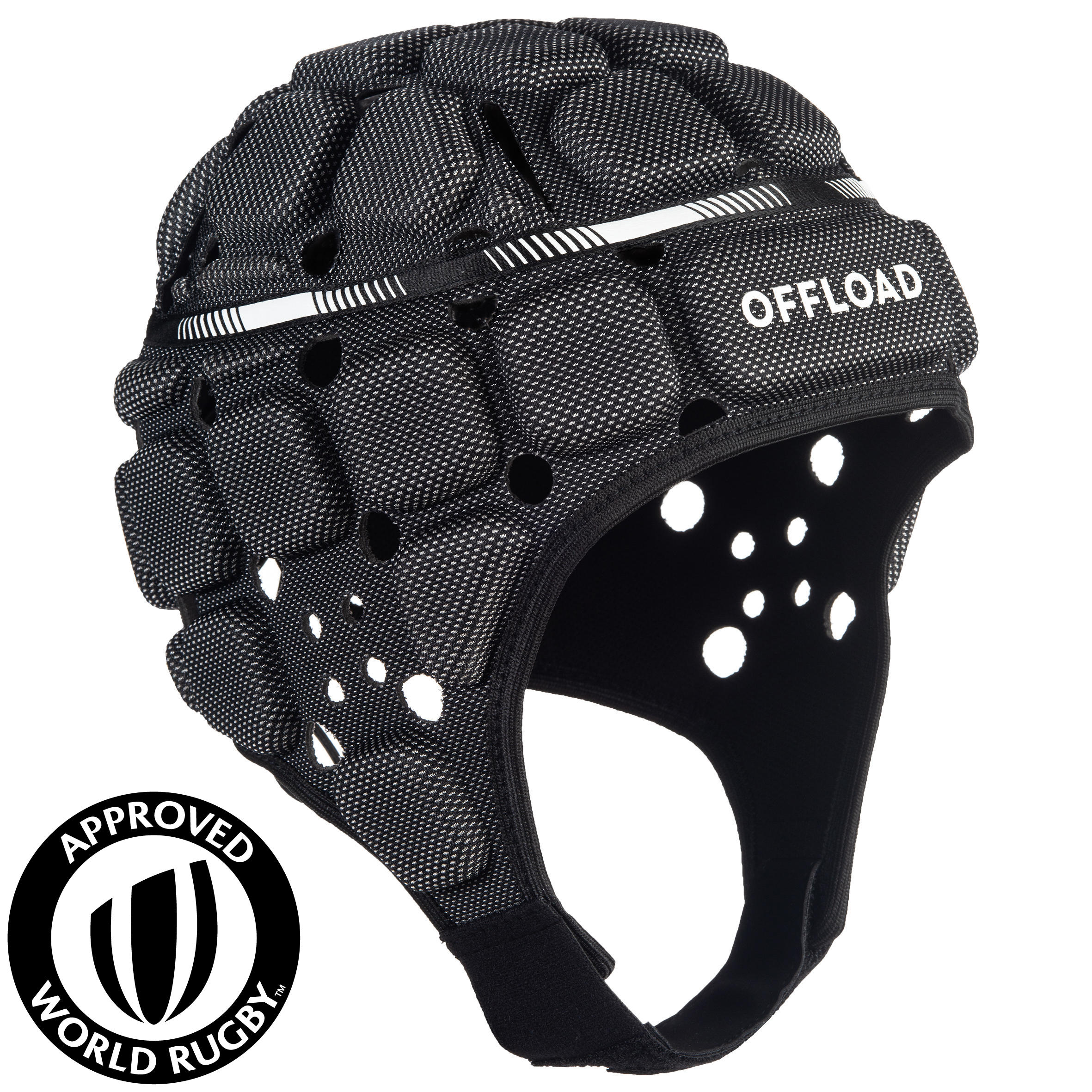 Offload Kopfschutz Rugby R900 Erwachsene schwarz
